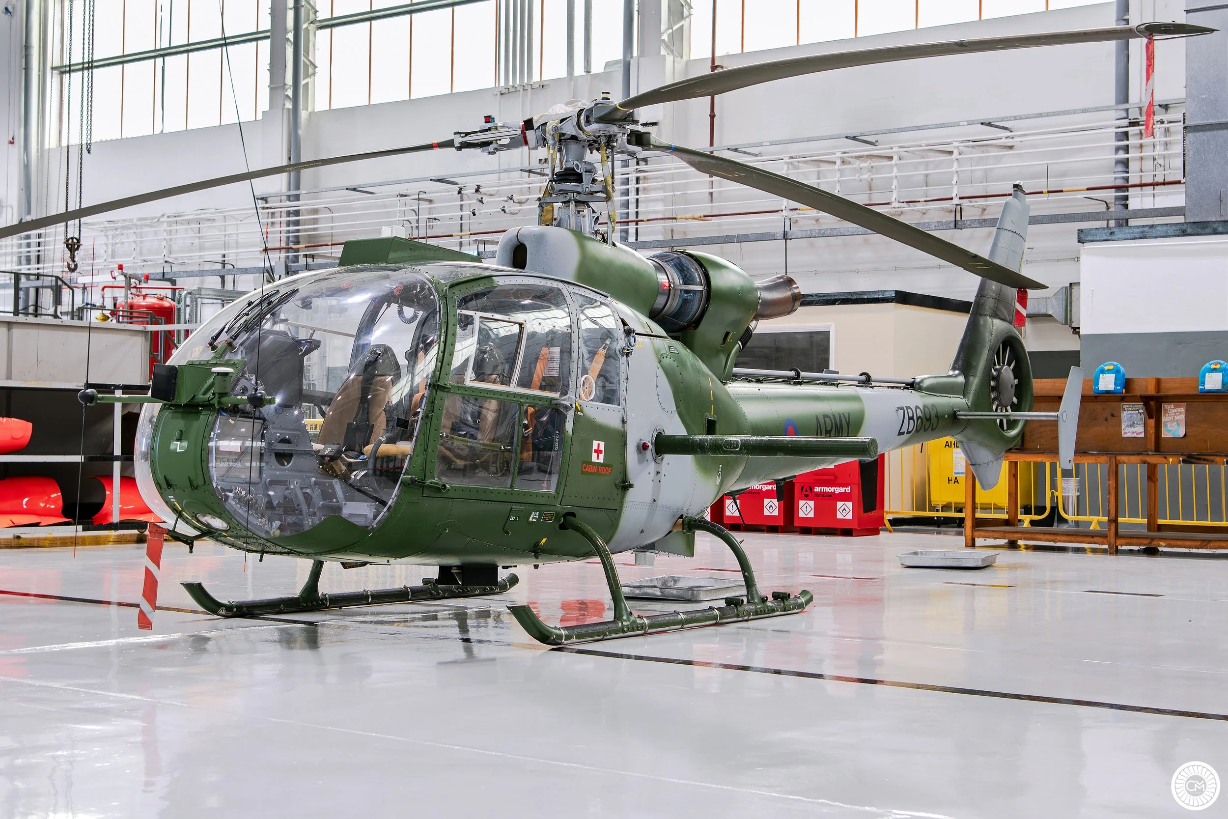 British UK Defence Army Air Corps Westland Aerospatiale Gazelle AH1 ZB690 ZB764 Middle Wallop Hampshire Salisbury Cathedral United Kingdom 7AAC 5AAC 665 Squadron Northern Ireland Aldergrove SA.341B Regiment Retirement 2023 Chris Melaisi air to air