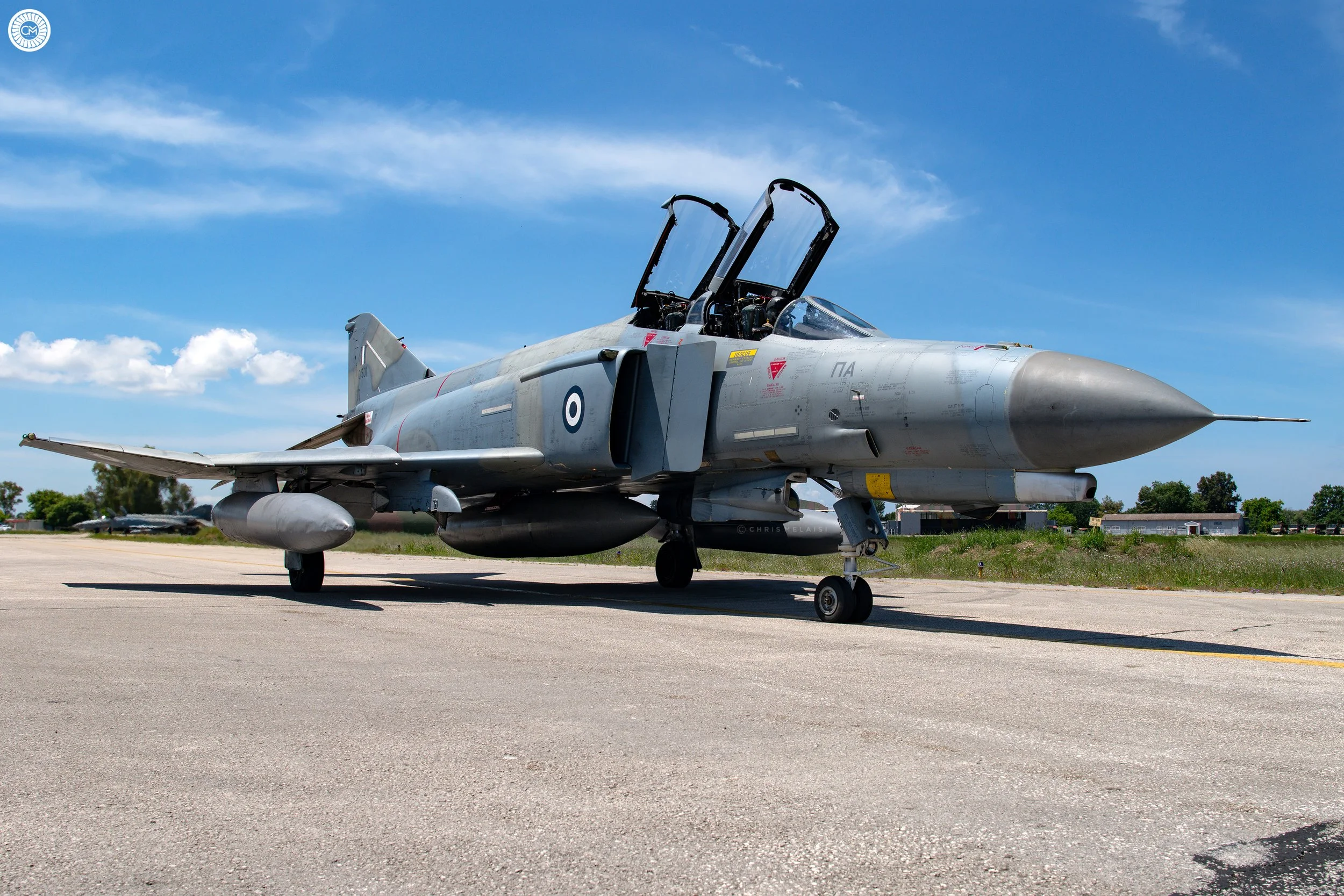 Hellenic Air Force Greek Greece 338 MDV Squadron 117th Combat Wing Andravida Western Greece McDonnell Douglas F-4E Phantom II Fighter Military Aviation Chris Melaisi Phancon 2025 Retirement Mr Spook Spooky