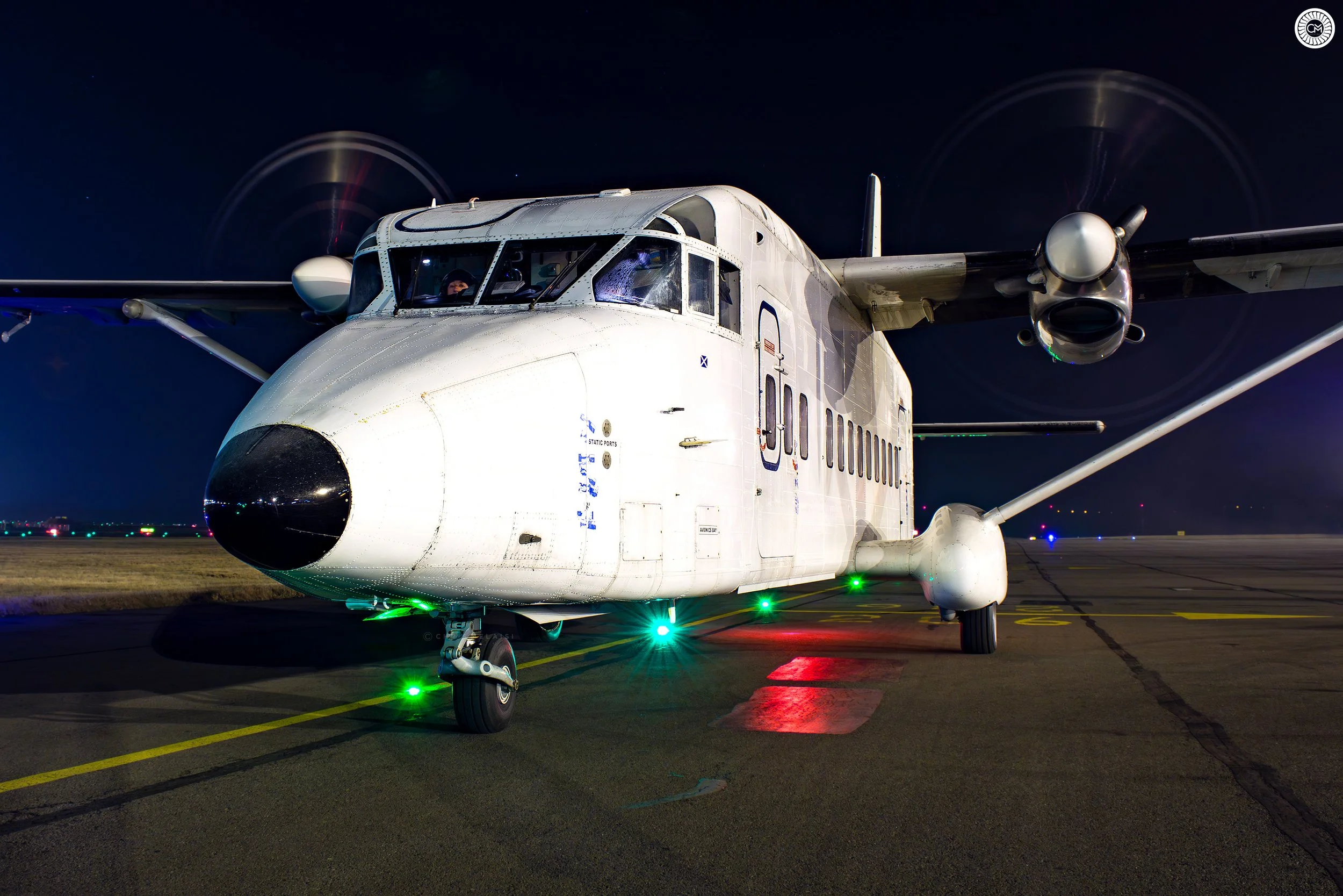 Benair Short 360 OY-MUG Edinburgh Scotland Super Shed SD3 300 Cargo Freight Night Flying Aviation Chris Melaisi EGPH Edinburgh Scotland Aviation Photography Article