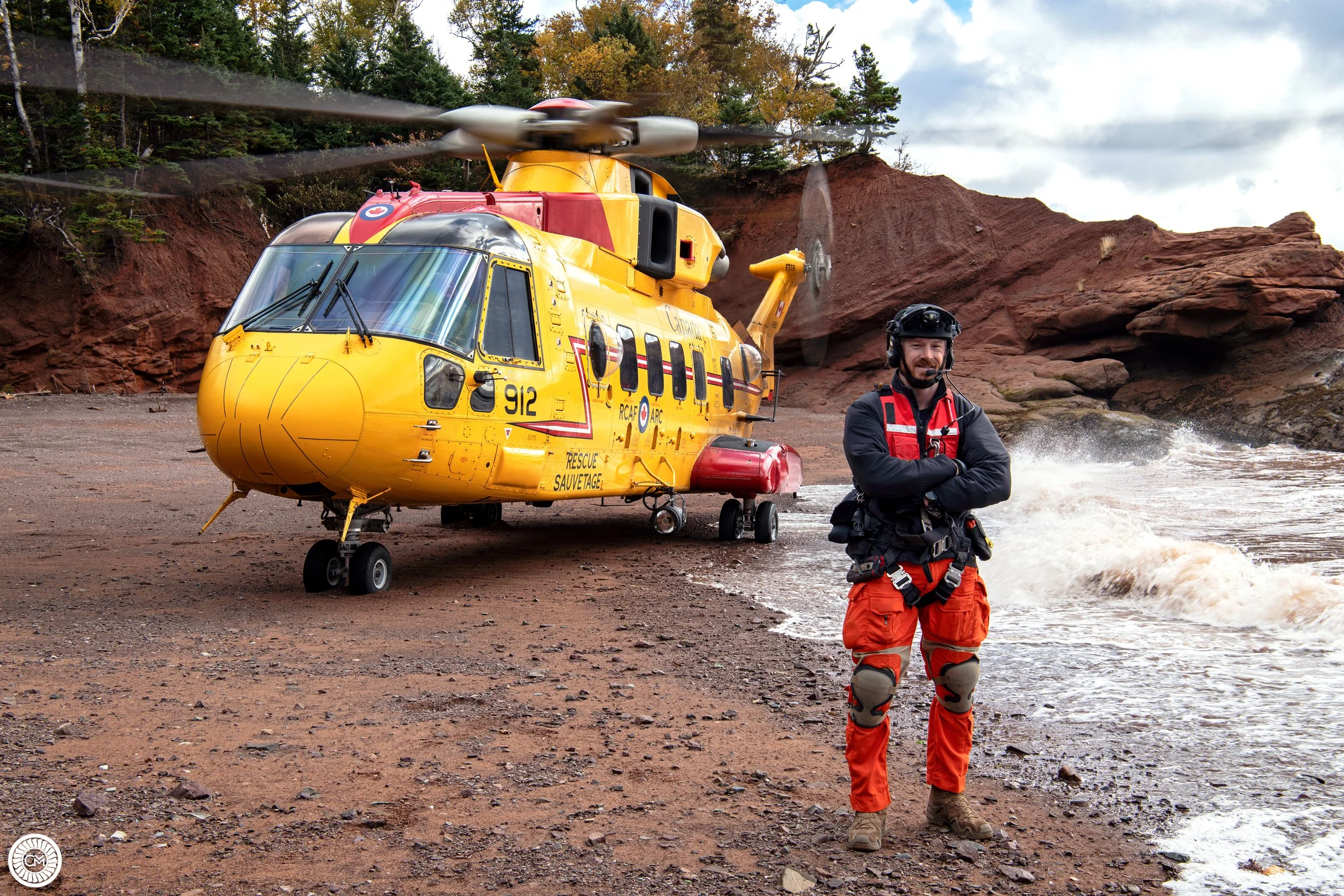 RCAF Royal Canadian Air Force Canada CFB Greenwood Nova Scotia 14 Wing 413 Squadron 413Sqn We Watch The Waves Tusker CC-130H Hercules CH-149 Cormorant CC-295 Kingfisher SAR Search and Rescue Atlantic Military Aviation Chris Melaisi 130333 C-130 Save