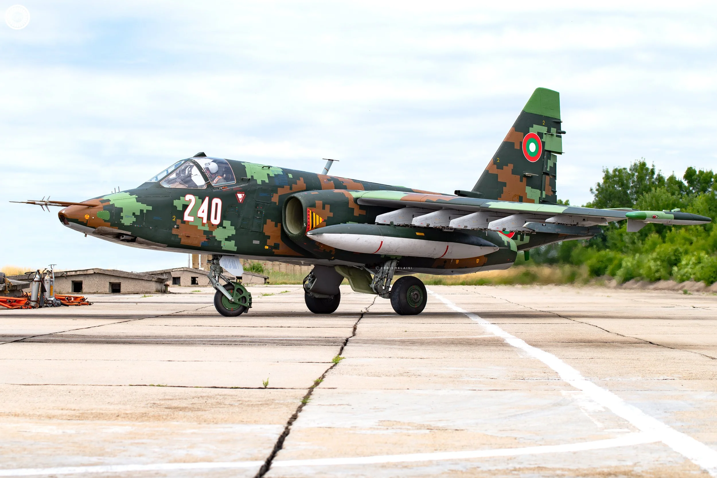Yambol Province of Eastern Bulgaria, the 22nd Aviation Base, Bezmer, is home to the Shturmova Avio Eskadrilla, Bulgaria’s frontline ground attack-squadron Sukhoi Su-25 bombers Frogfoot Retirement Replacement F-16 Graf Bulgarian air force BGAF Upgrade