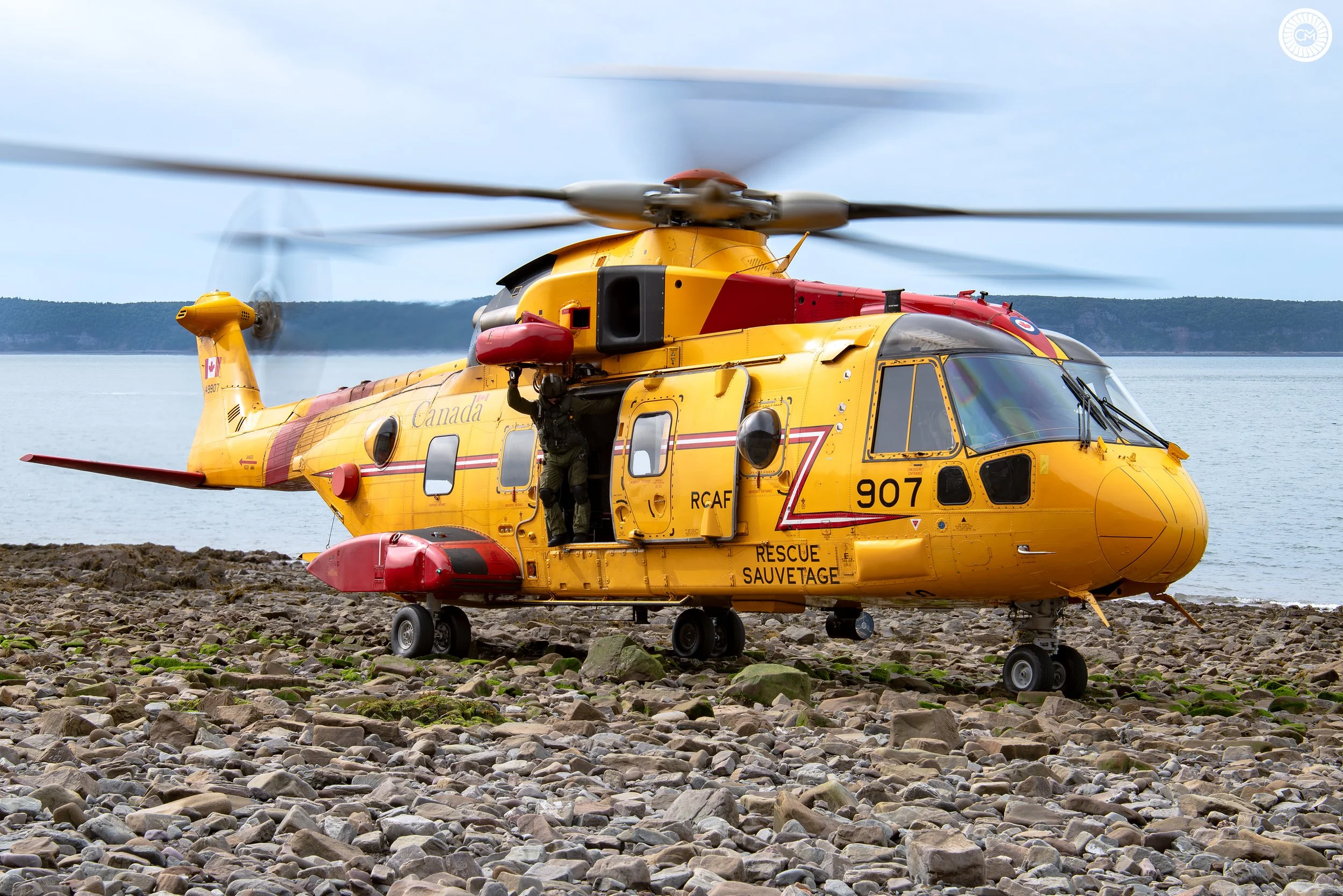 RCAF Royal Canadian Air Force Canada CFB Greenwood Nova Scotia 14 Wing 413 Squadron 413Sqn We Watch The Waves Tusker CC-130H Hercules CH-149 Cormorant CC-295 Kingfisher SAR Search and Rescue Atlantic Military Aviation Chris Melaisi 130333 C-130 Save