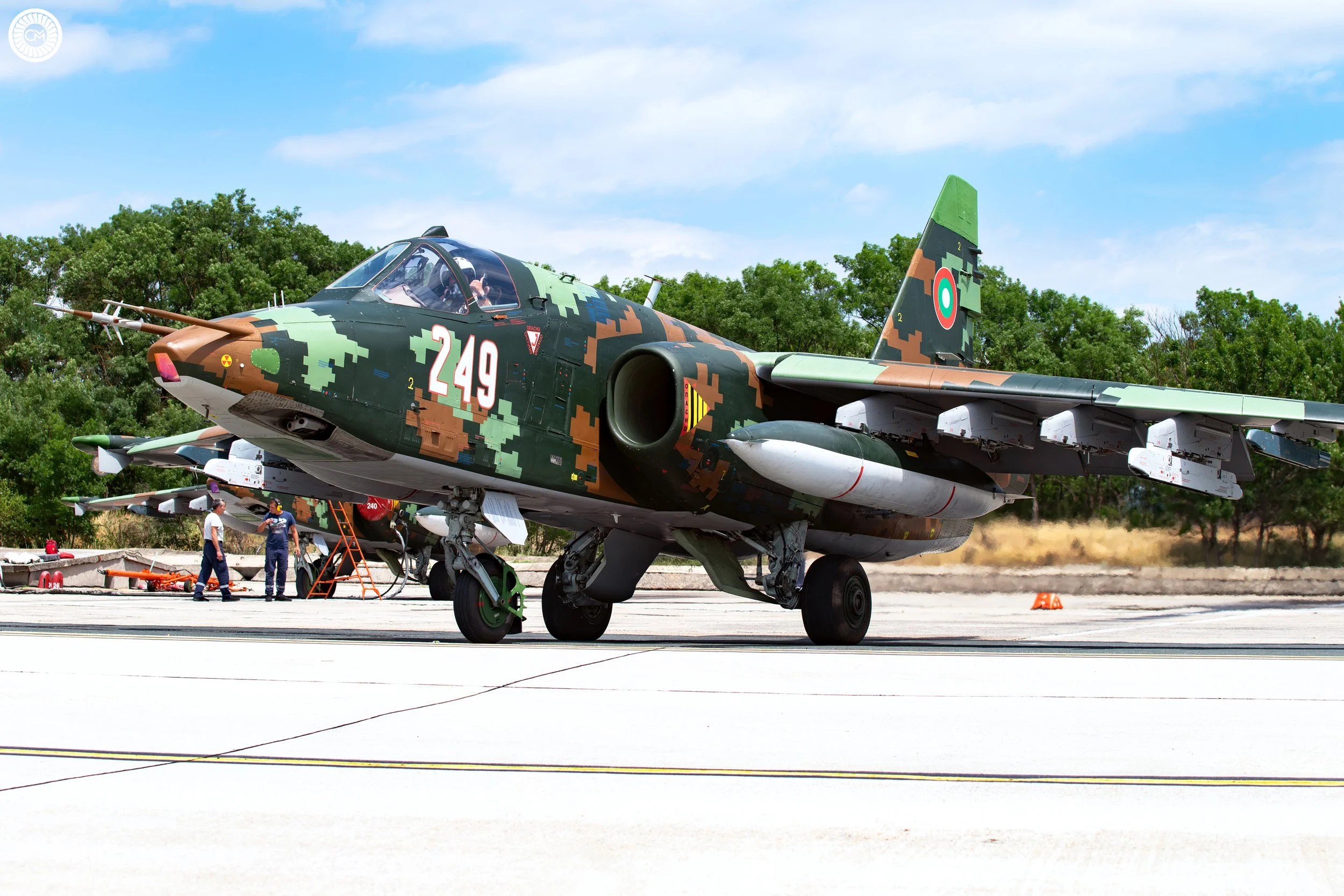 Yambol Province of Eastern Bulgaria, the 22nd Aviation Base, Bezmer, is home to the Shturmova Avio Eskadrilla, Bulgaria’s frontline ground attack-squadron Sukhoi Su-25 bombers Frogfoot Retirement Replacement F-16 Graf Bulgarian air force BGAF Upgrade