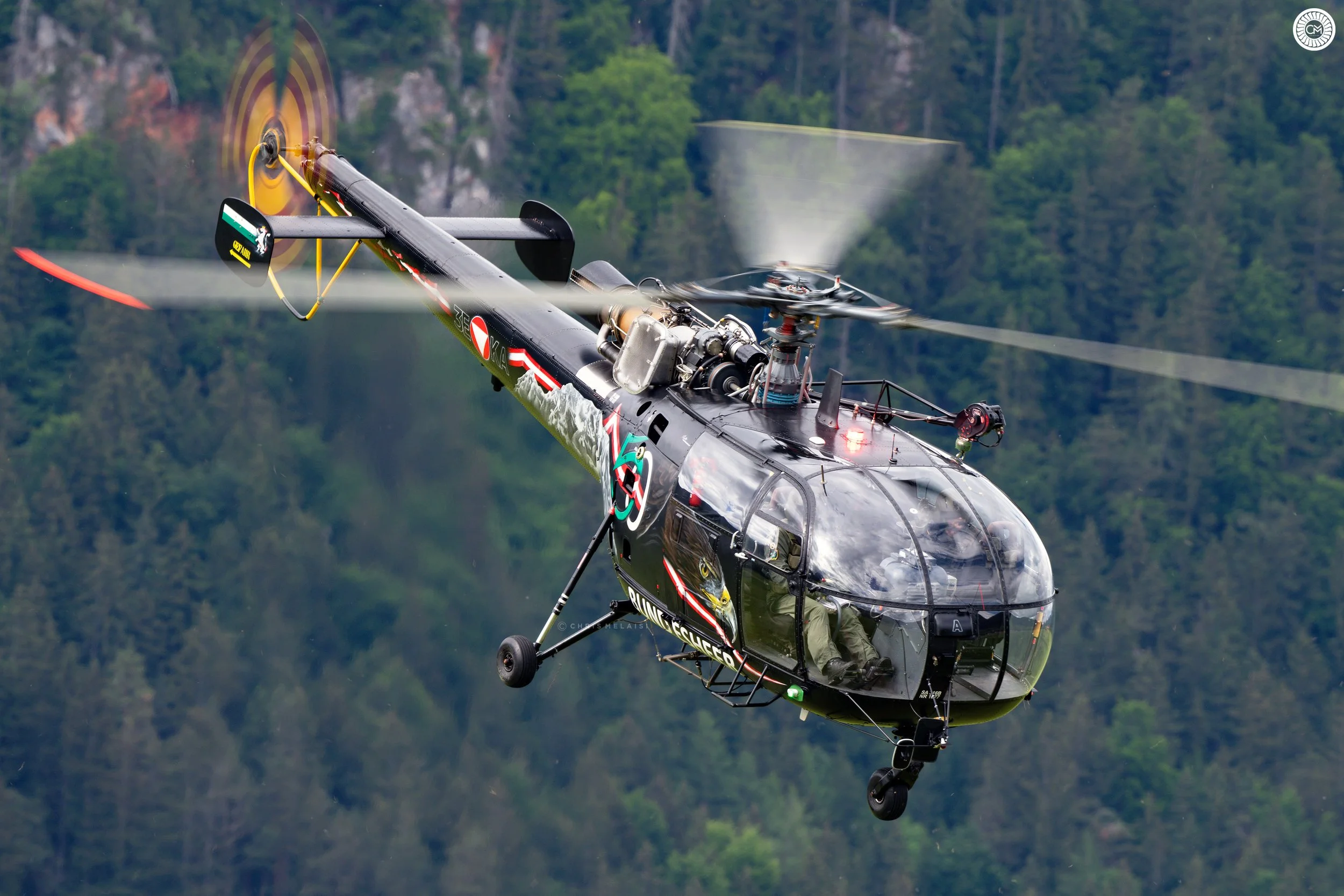 Austrian Air Force Aerospatiale Sud Aviation SA316 Alouette III Bundesheer Austria Alps Aigen im Ennstal Retirement Chris Melaisi Agusta AW169 S-70A AB-212 OH-58 Kiowa Base Visit Military Aviation  Saab 105 Langenlebarn