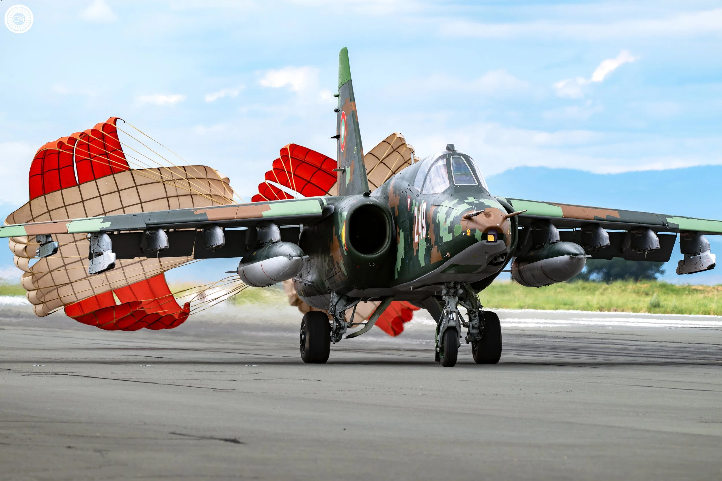 Yambol Province of Eastern Bulgaria, the 22nd Aviation Base, Bezmer, is home to the Shturmova Avio Eskadrilla, Bulgaria’s frontline ground attack-squadron Sukhoi Su-25 bombers Frogfoot Retirement Replacement F-16 Graf Bulgarian air force BGAF Upgrade