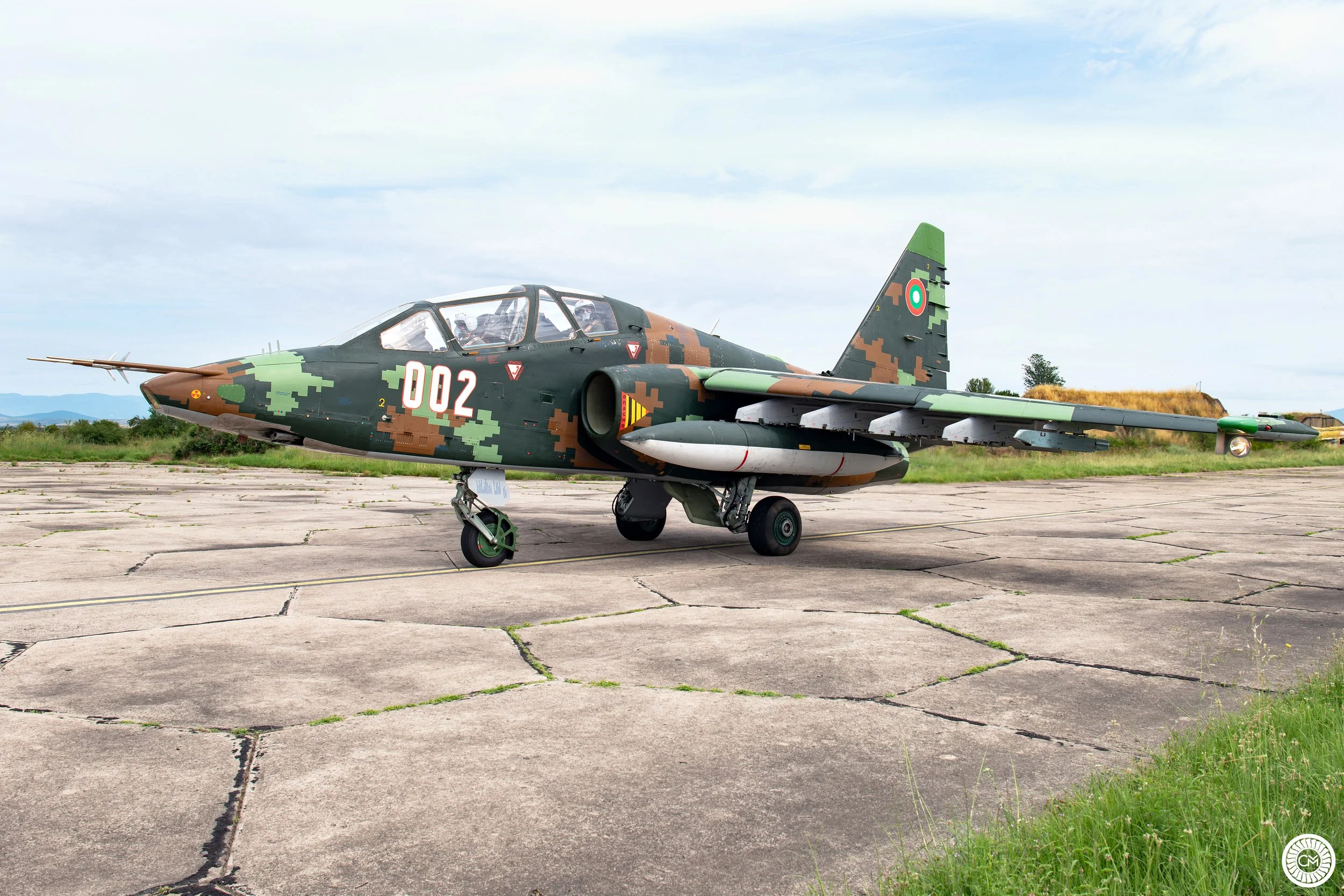 Yambol Province of Eastern Bulgaria, the 22nd Aviation Base, Bezmer, is home to the Shturmova Avio Eskadrilla, Bulgaria’s frontline ground attack-squadron Sukhoi Su-25 bombers Frogfoot Retirement Replacement F-16 Graf Bulgarian air force BGAF Upgrade
