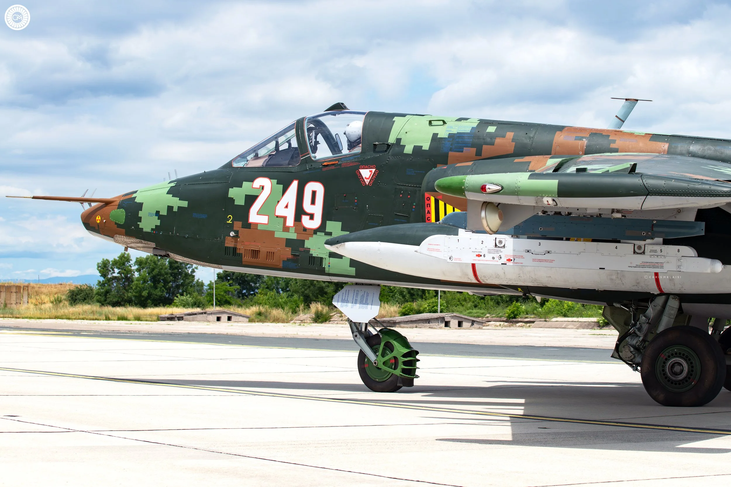 Yambol Province of Eastern Bulgaria, the 22nd Aviation Base, Bezmer, is home to the Shturmova Avio Eskadrilla, Bulgaria’s frontline ground attack-squadron Sukhoi Su-25 bombers Frogfoot Retirement Replacement F-16 Graf Bulgarian air force BGAF Upgrade