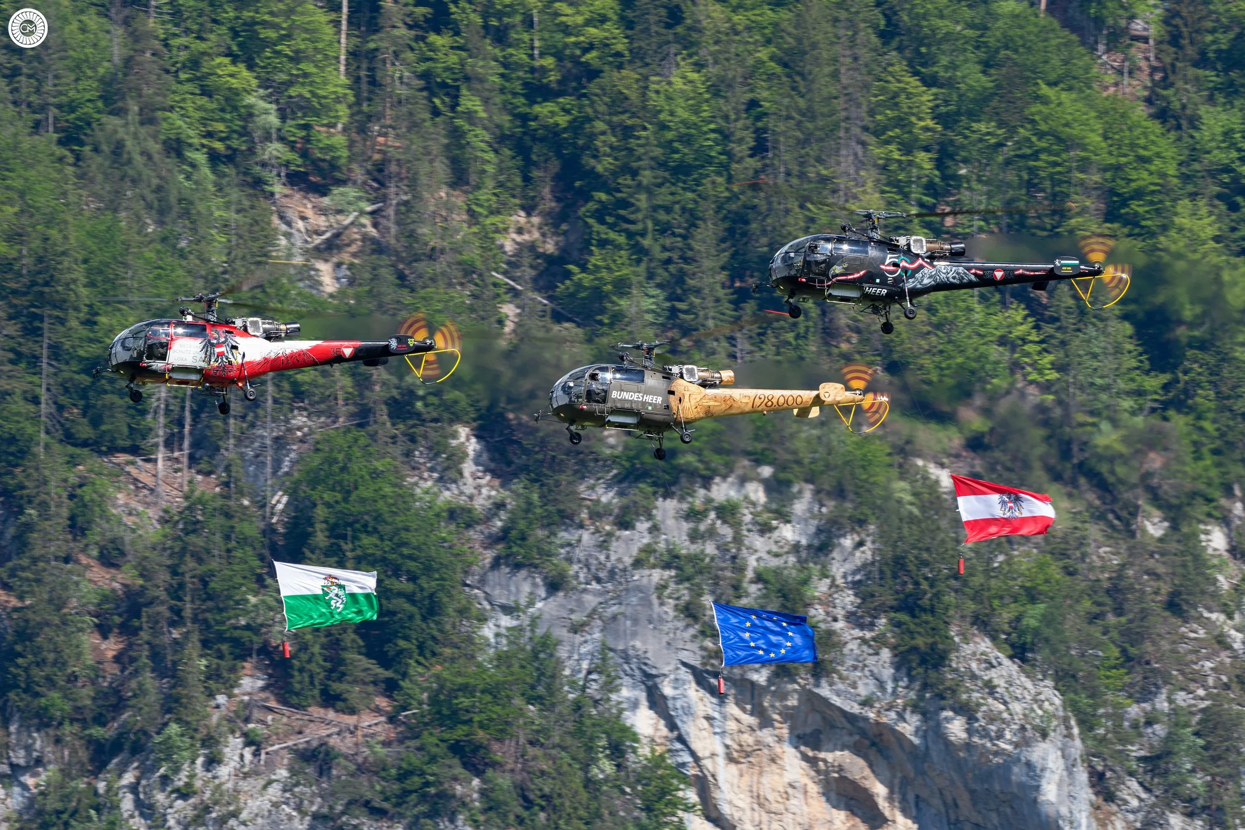 Austrian Air Force Aerospatiale Sud Aviation SA316 Alouette III Bundesheer Austria Alps Aigen im Ennstal Retirement Chris Melaisi Agusta AW169 S-70A AB-212 OH-58 Kiowa Base Visit Military Aviation  Saab 105 Langenlebarn
