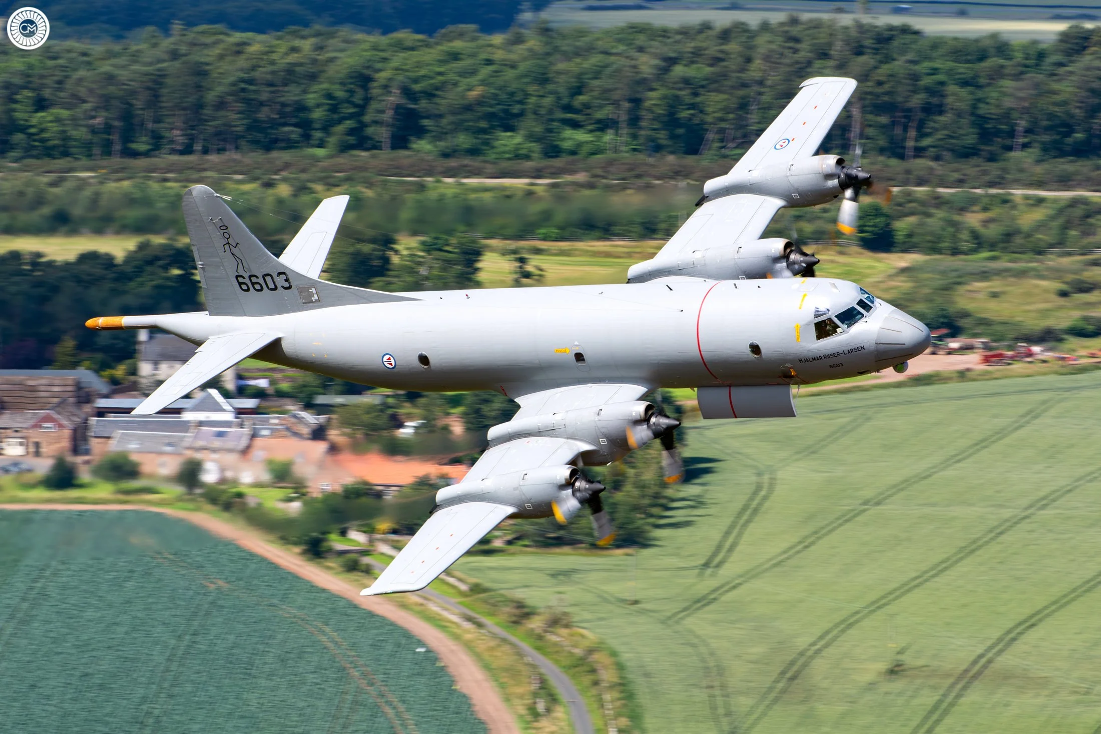 Norwegian Air Force Norway P-3N P-3C Orion P-3 Low Level Scotland East Fortune Airshow 2015 