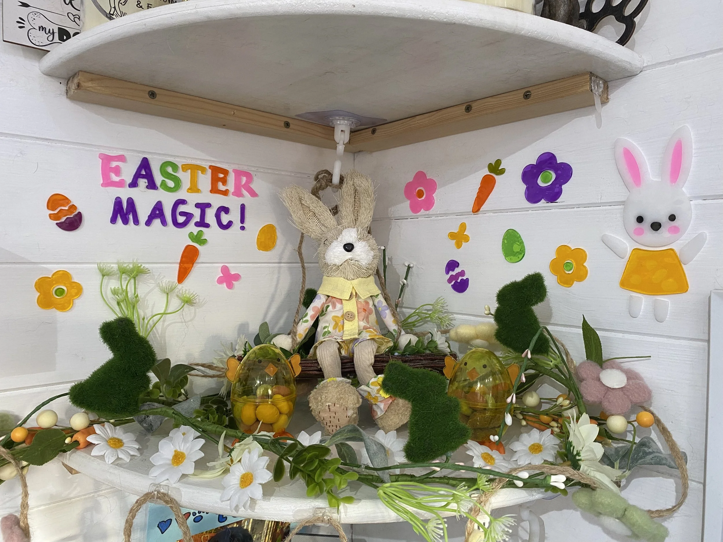 Our Easter display at Mr Walter's Groom Room, 1:1 dog groomers in Wirral