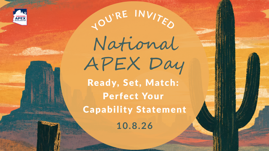 National APEX Day - Ready, Set, Match: Perfect Your Capability Statement