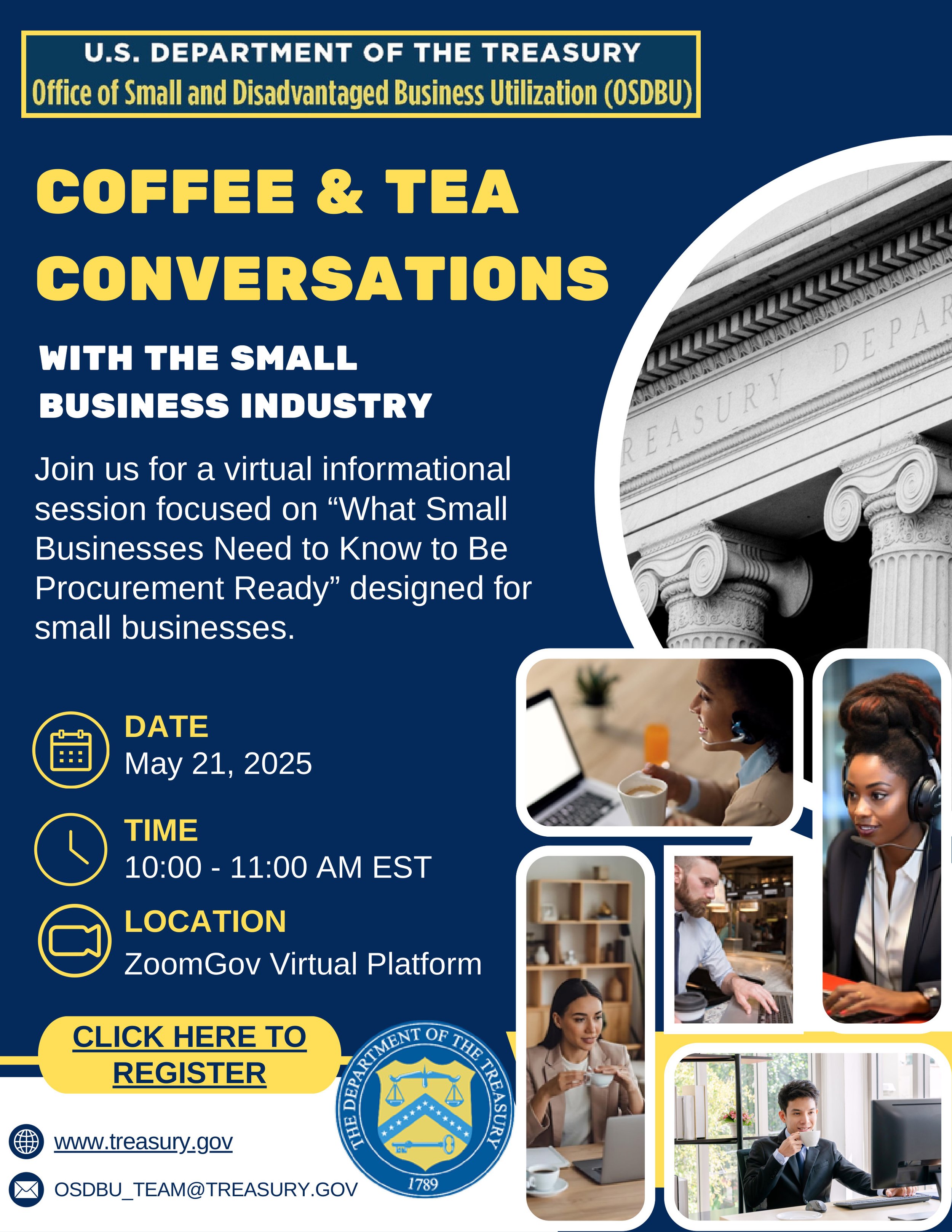Treasury OSDBU Coffee & Tea Conversations