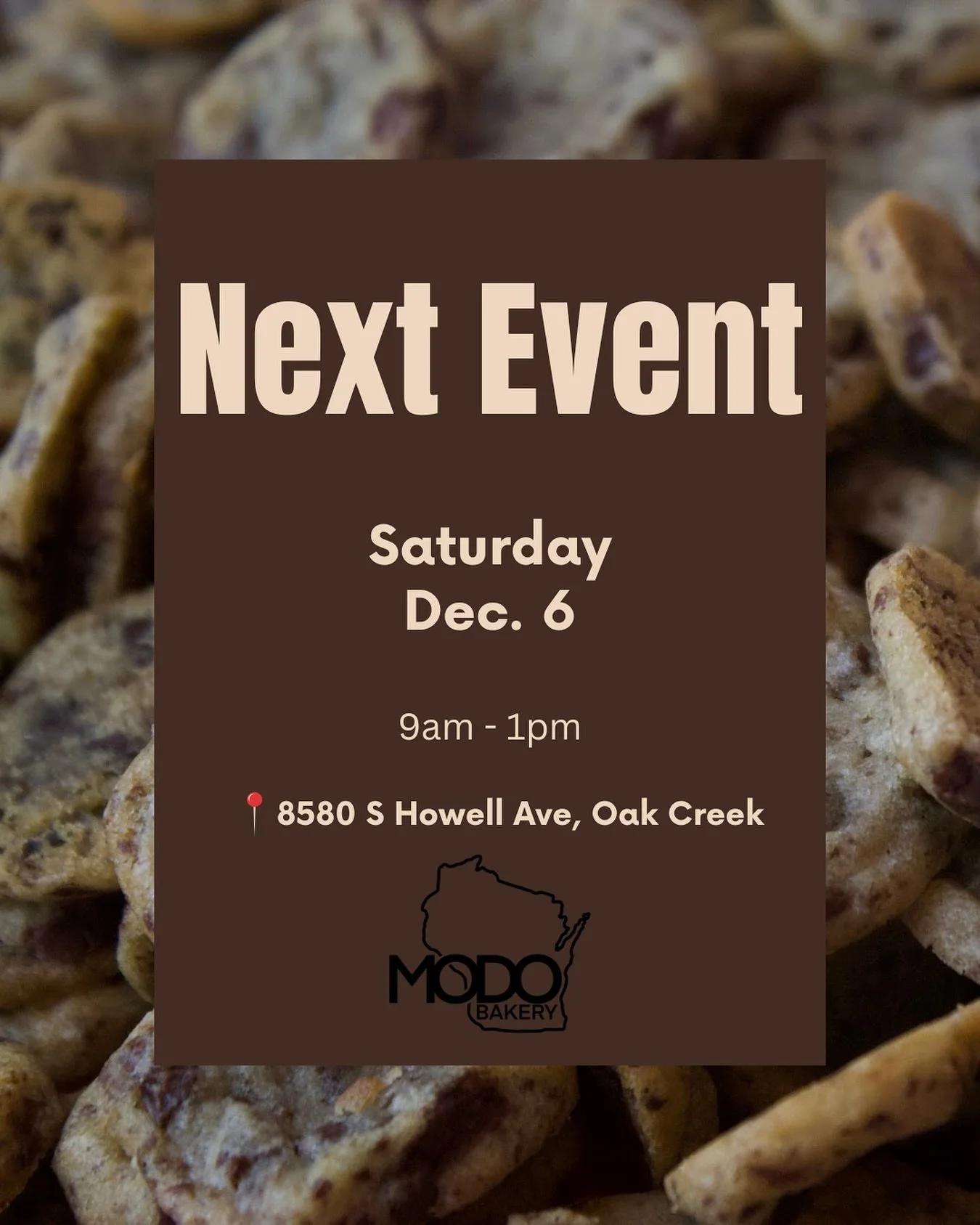 Can&rsquo;t wait till our next event? Order online for free local delivery at www.modobakery.com

All of our baked goods are made from scratch, so all orders require at least 3 days processing time. Minimum order for delivery is $20. Alternatively yo