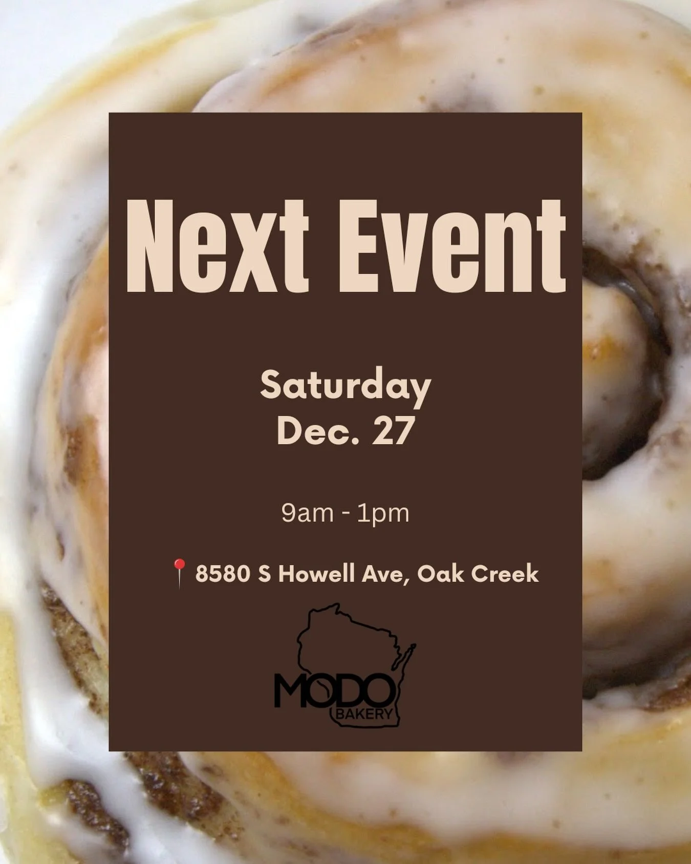 Can&rsquo;t wait till our next event? Order online for free local delivery at www.modobakery.com

All of our baked goods are made from scratch, so all orders require at least 3 days processing time. Minimum order for delivery is $20. Alternatively yo