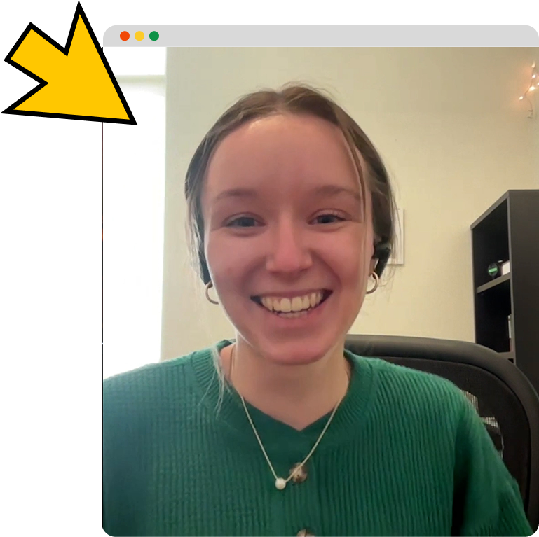 Screenshot of Hannah Tate from Rock Point Church