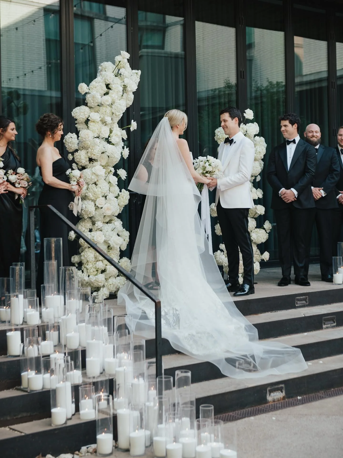 The Coopers&rsquo; ceremony in the courtyard of the South Congress Hotel, I see a few important details highlighted: their love of music and traveling. Josh&rsquo;s jacket is from Luxembourg (where they lived for a year while engaged), her sister san