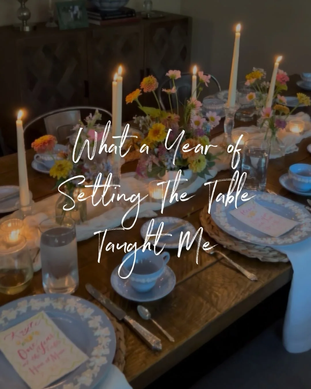 A year ago last month, I hosted my first dinner party with nine friends. Six weeks earlier, I was writing my morning pages, depressed and lost in life and the idea poured out of me onto the page. A desire I didn&rsquo;t know I had been carrying.

I l