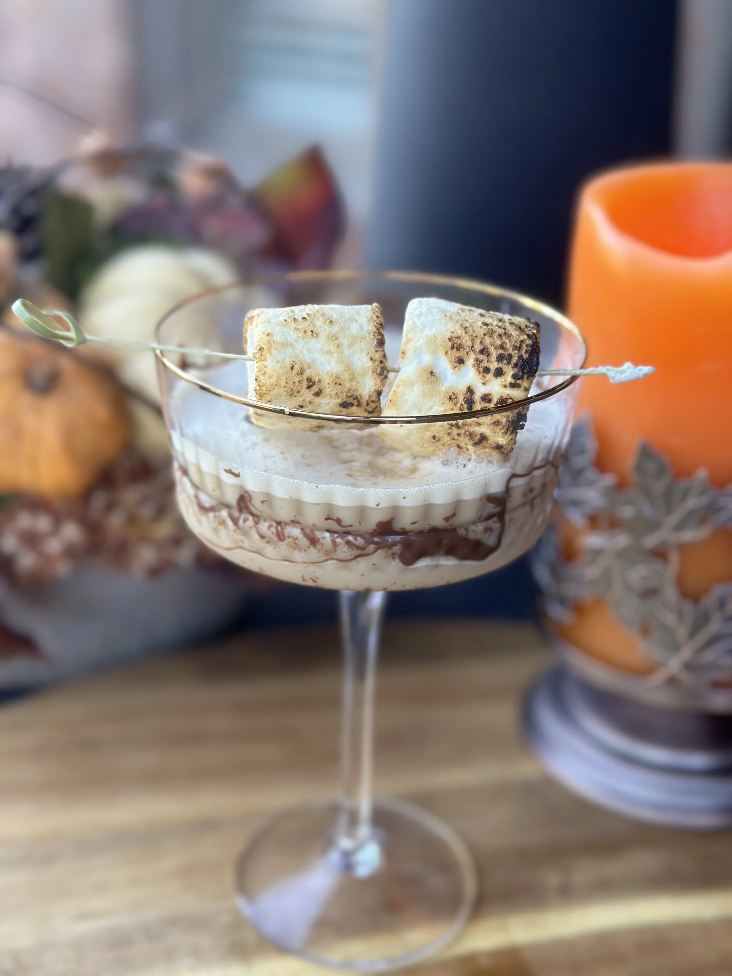 Campfire S'mores Espresso Martini Recipe