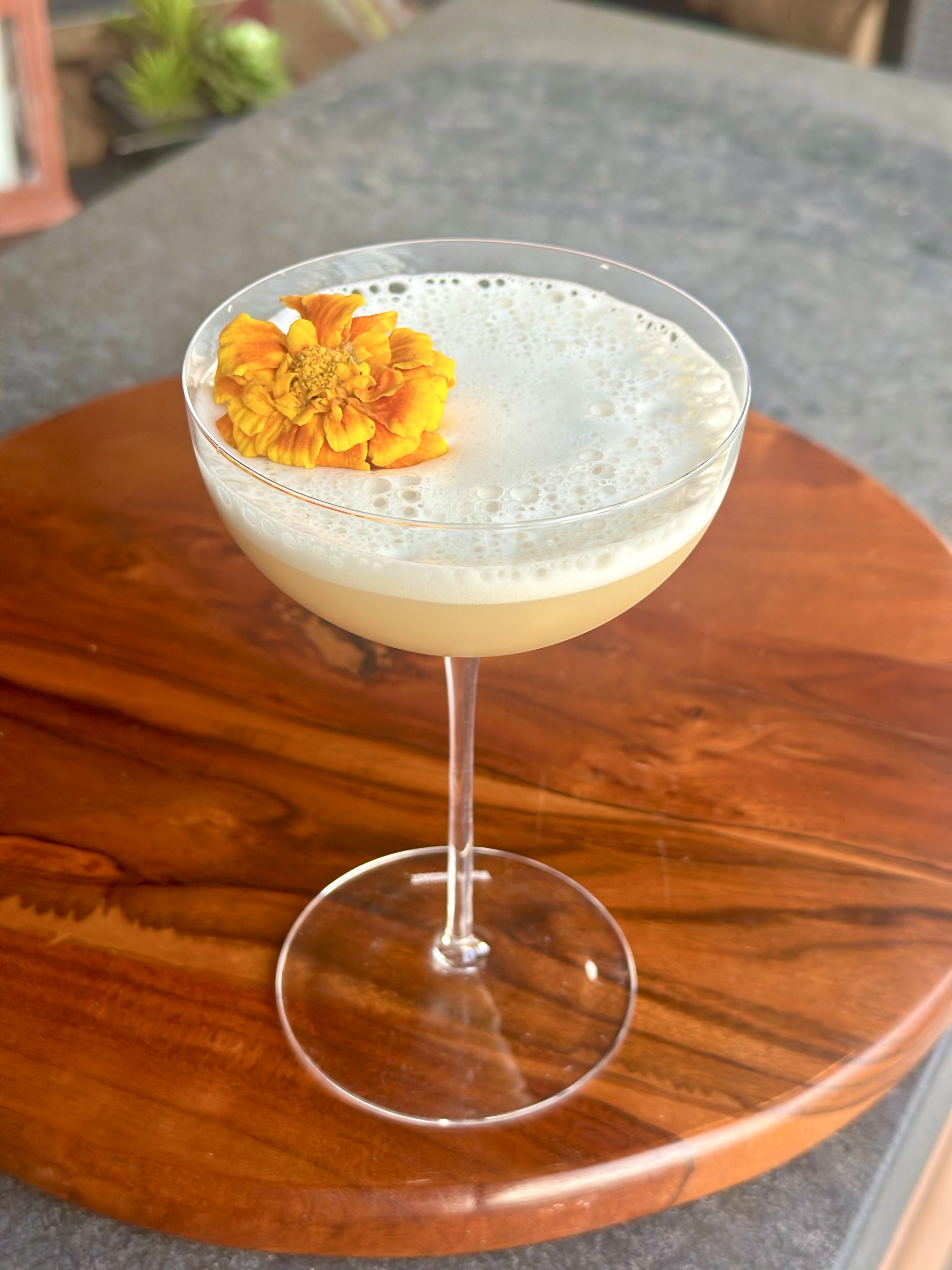 Fig and Flower Whiskey Sour Recipe