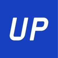 Wheels Up logo with Blue background