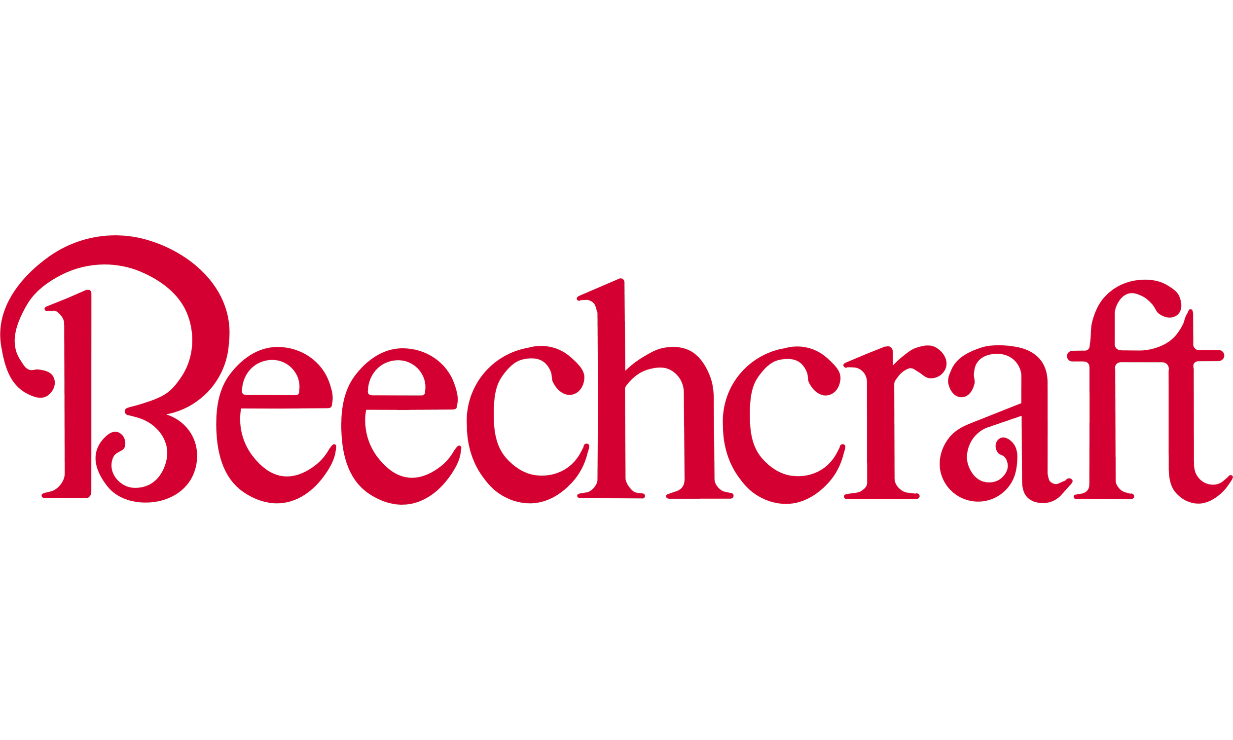 Beechcraft logo in red and black text