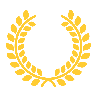Gold laurel wreath symbol representing online music teaching certification from Teach Music Online.
