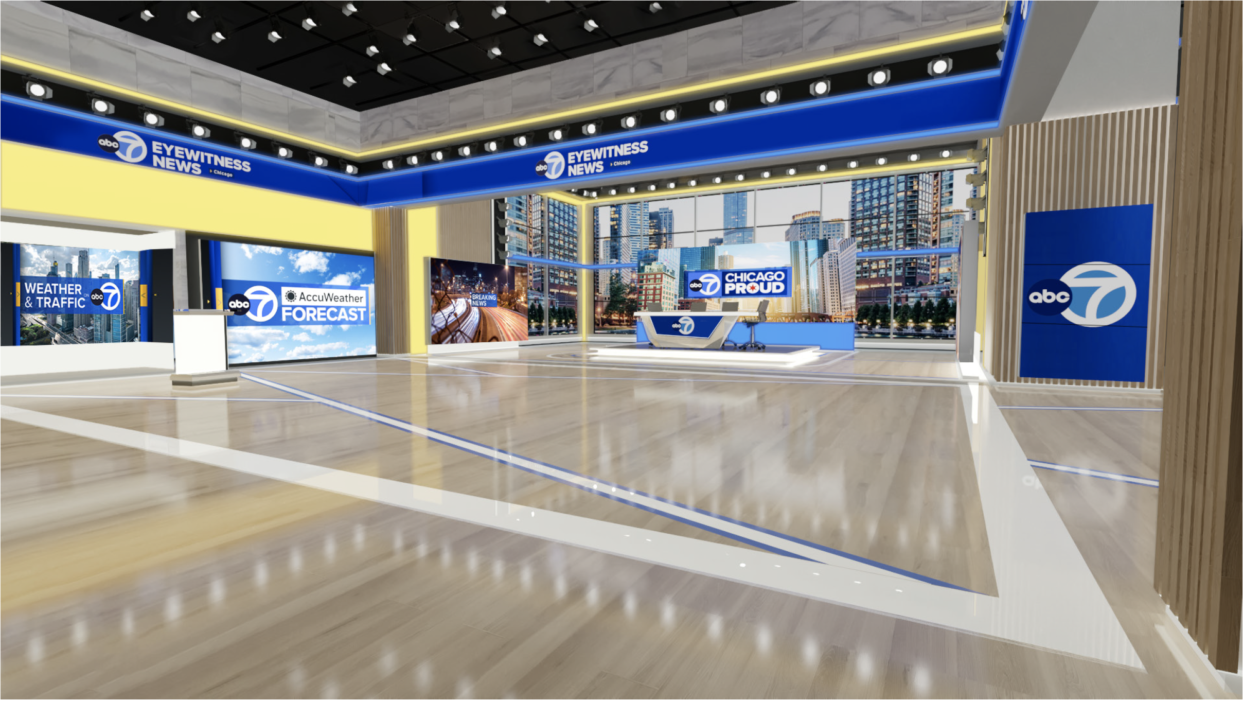 News Broadcast Studio Design Concept