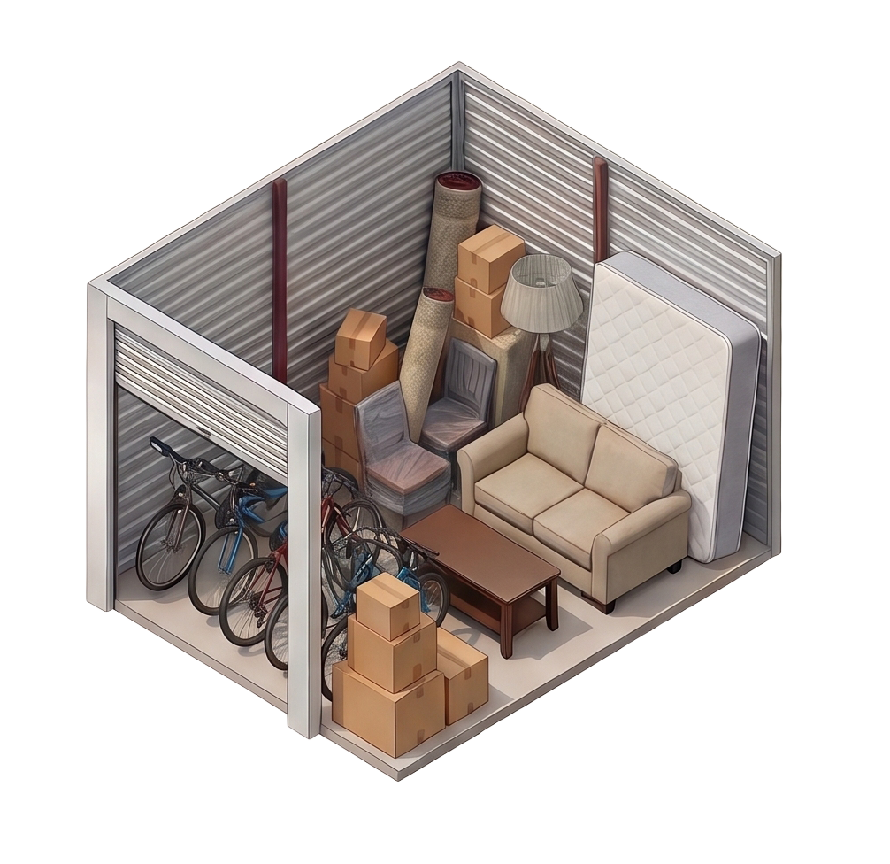 Medium Unit - from 40 sq ft (height 8’).
*For illustrative purposes only