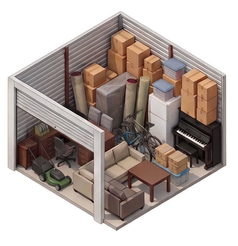 Extra Large Unit - from 130 sq ft (height 8’).
*For illustrative purposes only
