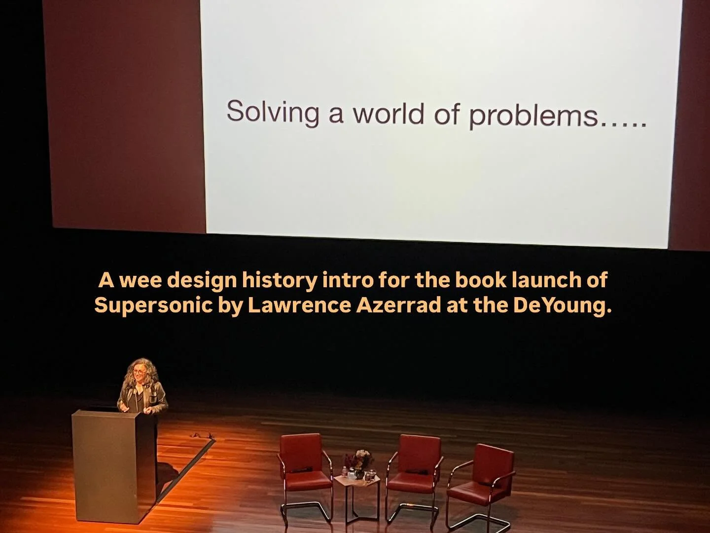 Congratulations to @lad_design on the new edition of &lsquo;Supersonic&rsquo;! It was a fun challenge to contextualize your talk with an 8 minute speedy survey of the history of contemporary design.  The Concorde was definitely ahead of its time. &ld