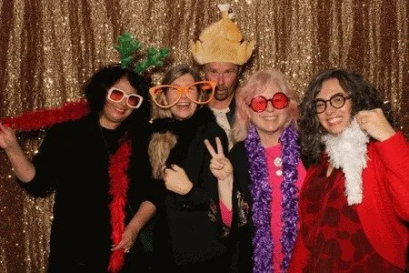 wee bit of fun with the talented interaction design faculty and leadership at the CCA holiday party! @pacentielena @erin_8pawpress @aynne @plumbgraham @cacollegeofarts