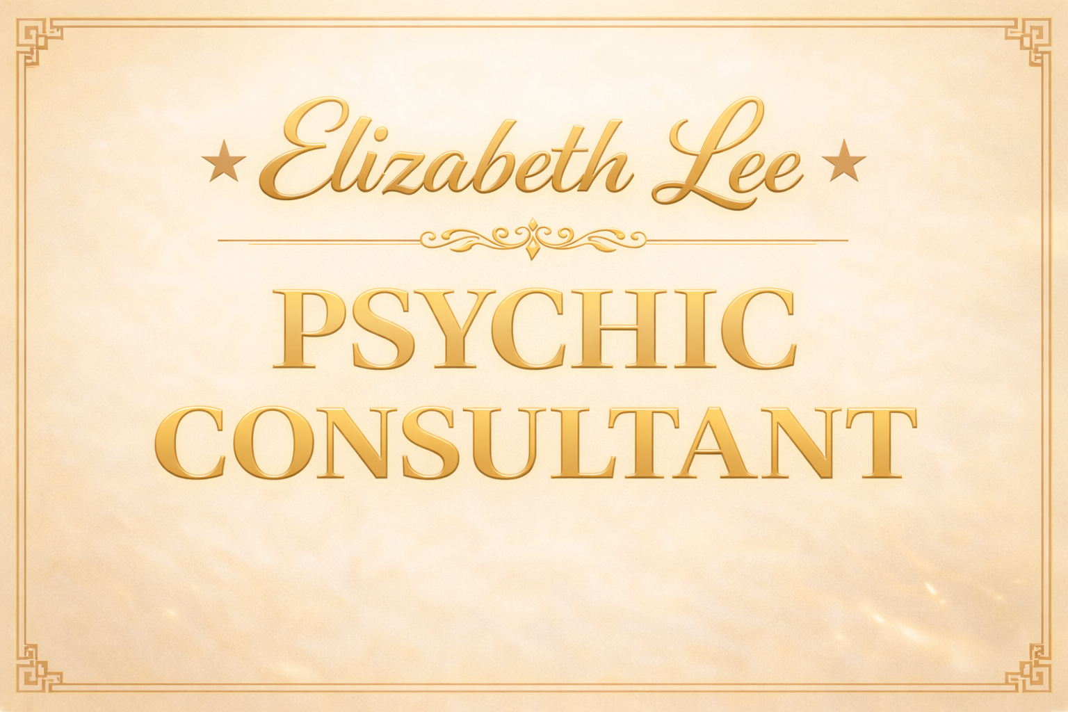Elizabeth Lee Psychic Consultant