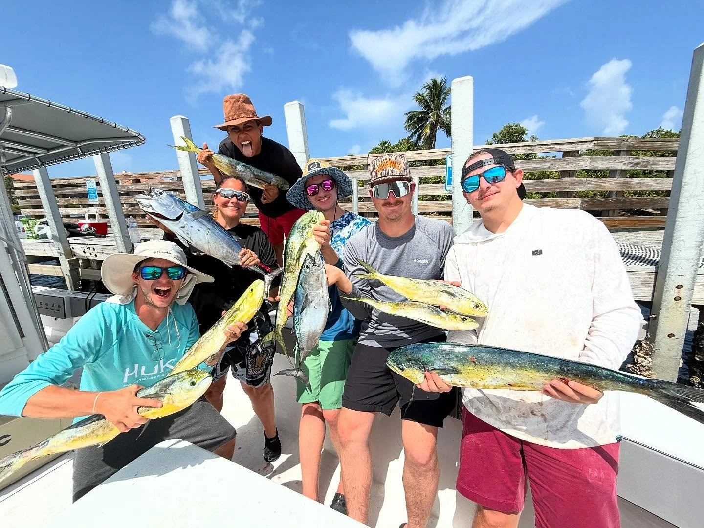 Gulf Stream mahi runs are always the key for constant action. Darren and the crew get it done every time 💯