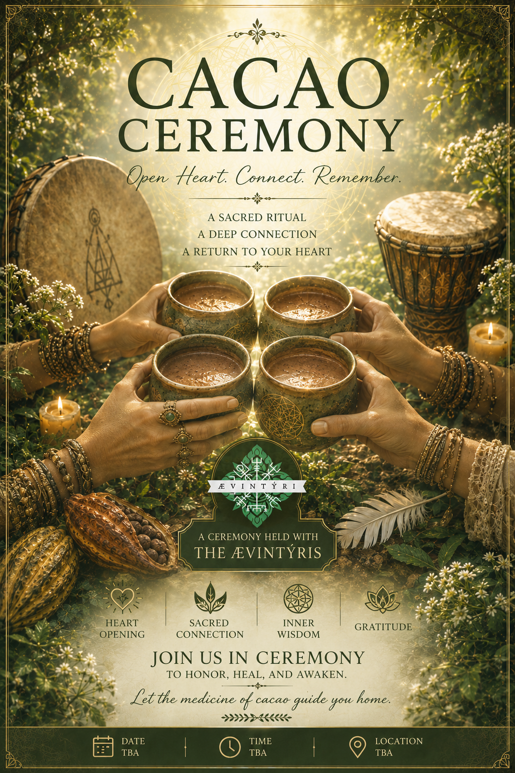 The Ævintyri Cacao Ceremony