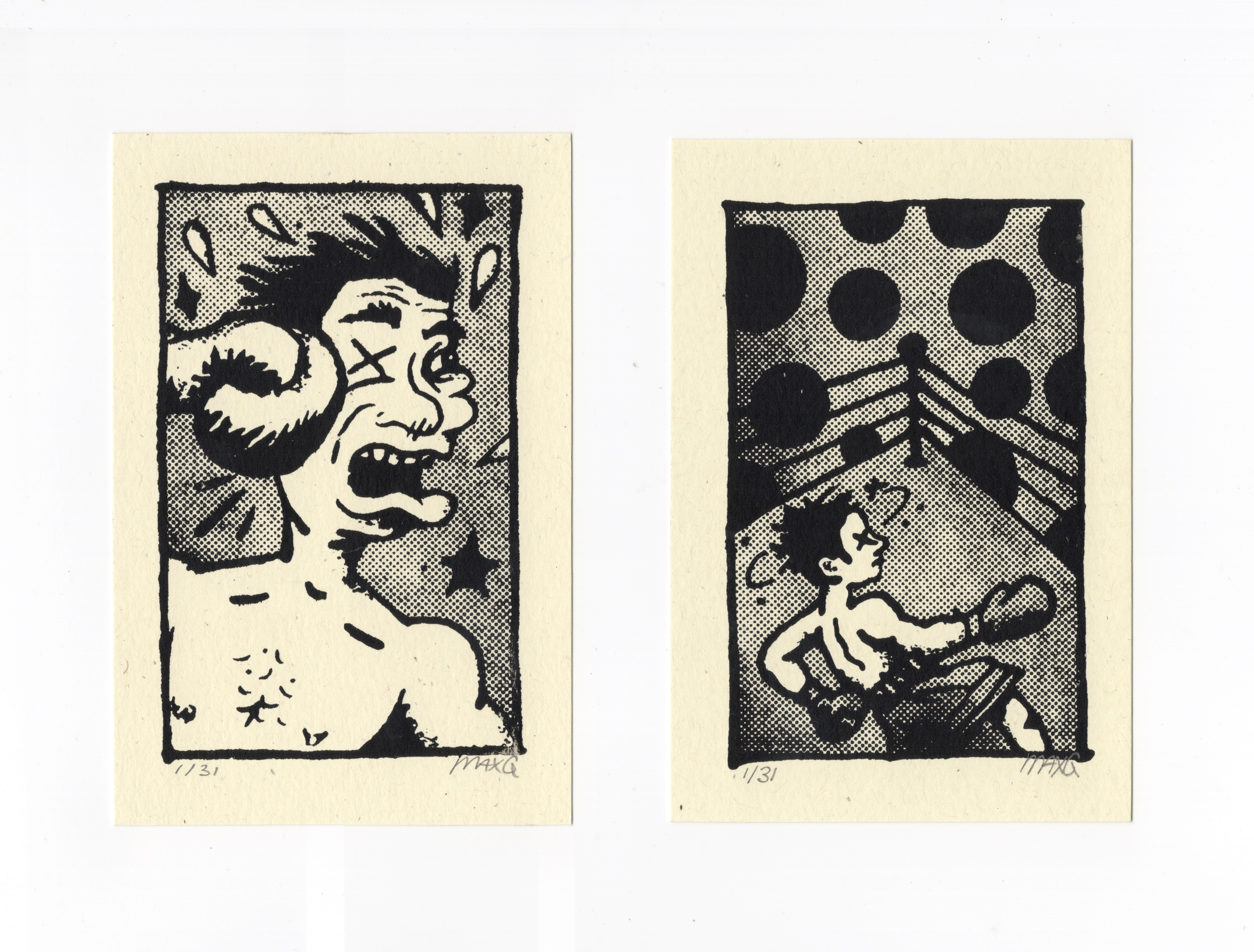 Punch & Spots Screen Prints