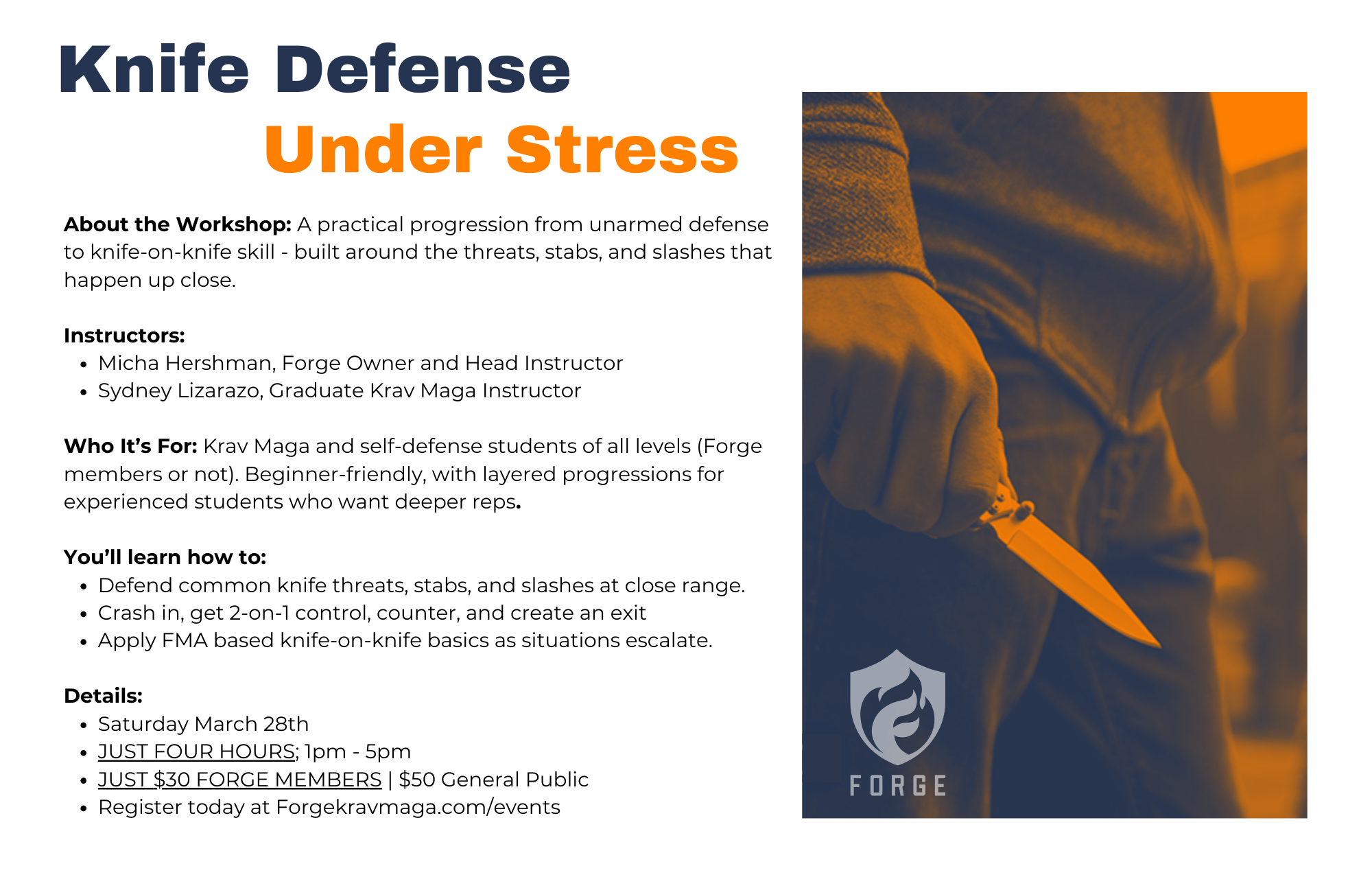 Knife Defense Under Stress