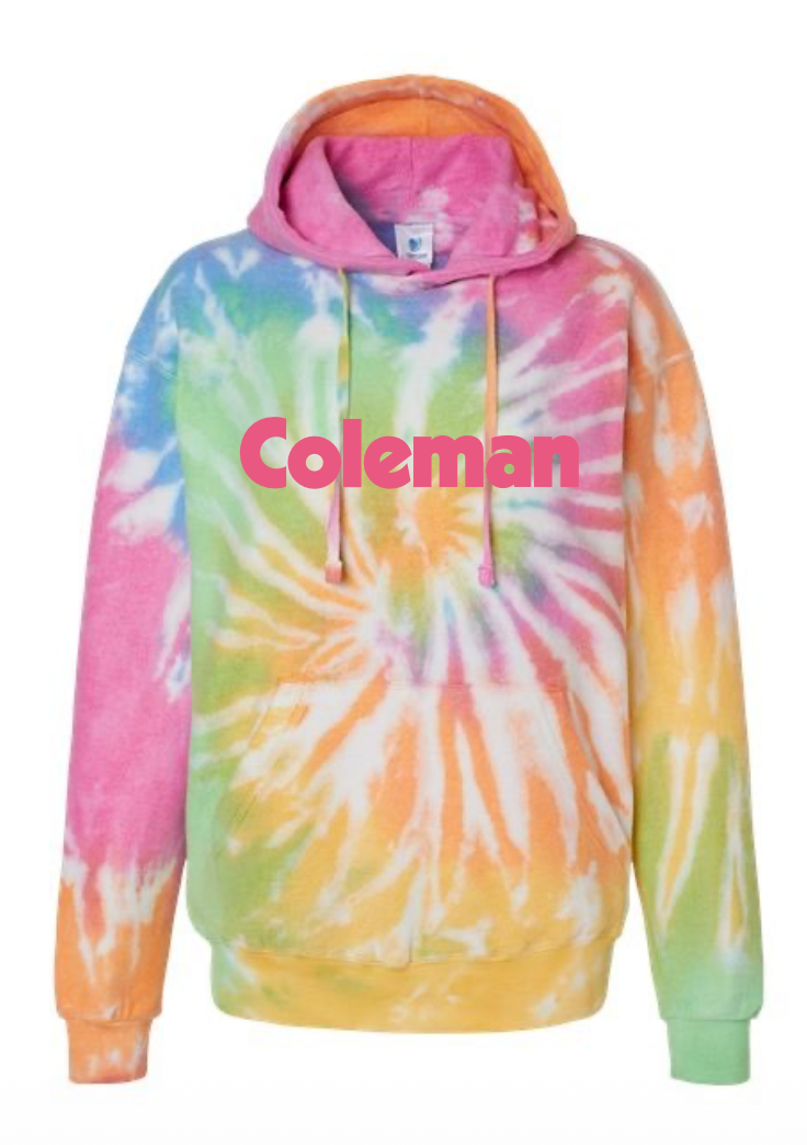 Adult Coleman Tie-Dye Hoodie