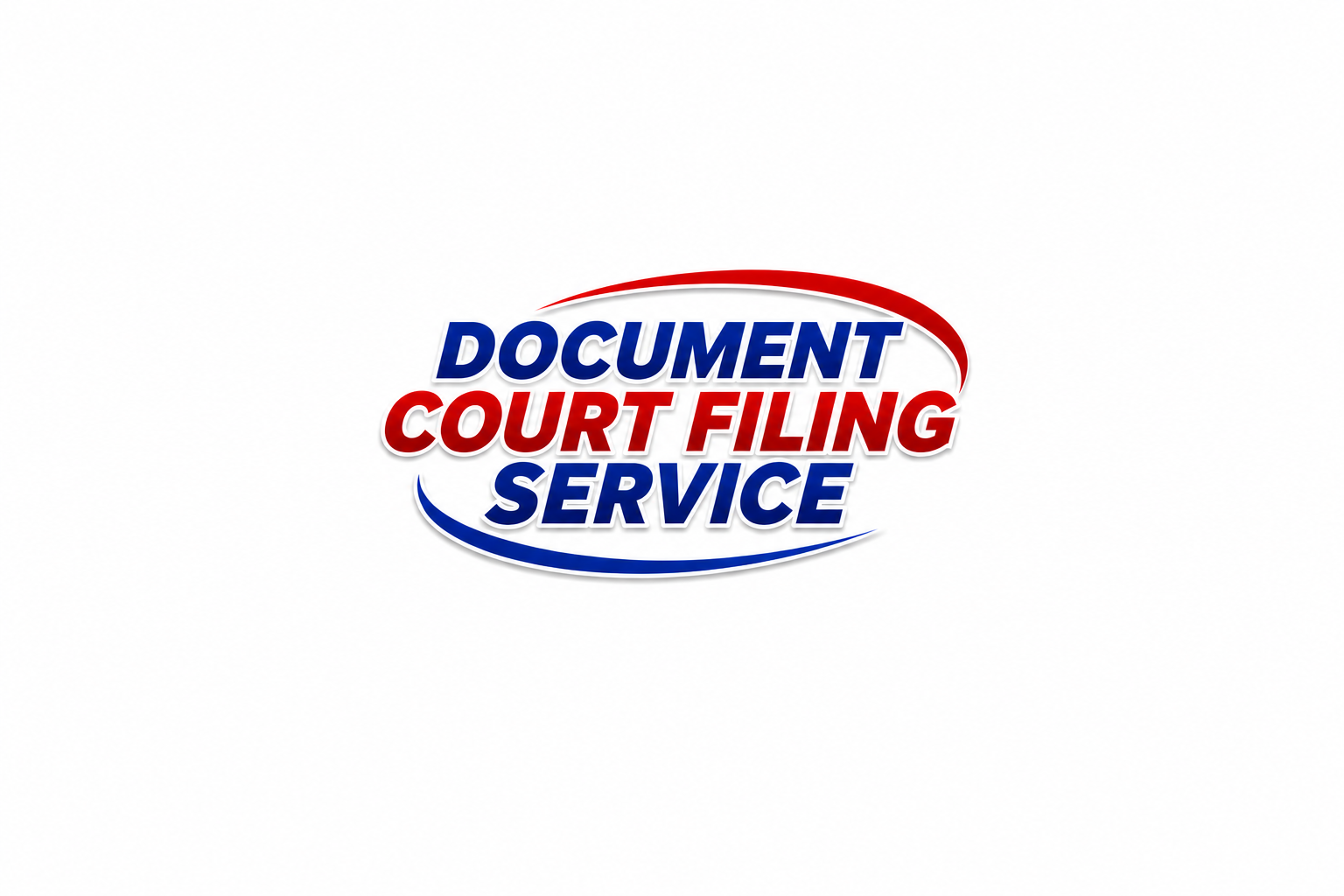 Logo for Document Court Filing Service in red, white, and blue. Edmonton process Servers, Best court filing prices and service in Edmonton and the area.