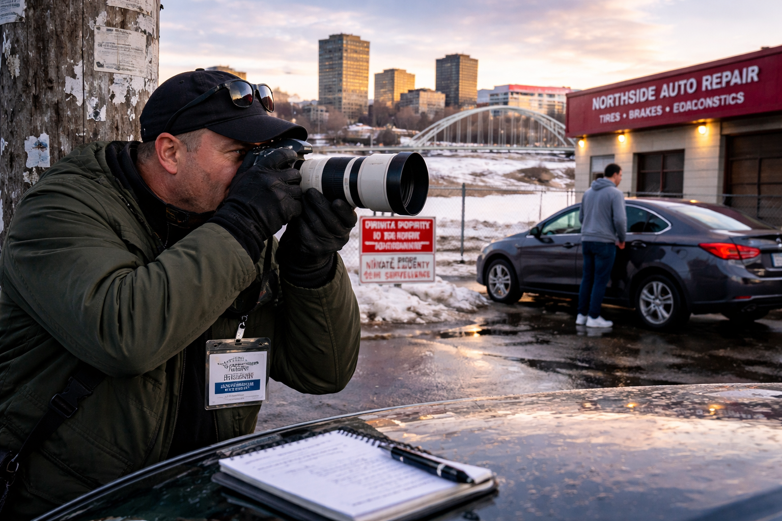 Edmonton Private Investigation Services – Edmonton Process Servers and More, conducting professional surveillance in Edmonton, Alberta, capturing evidence for legal and investigative purposes with discreet and reliable methods.