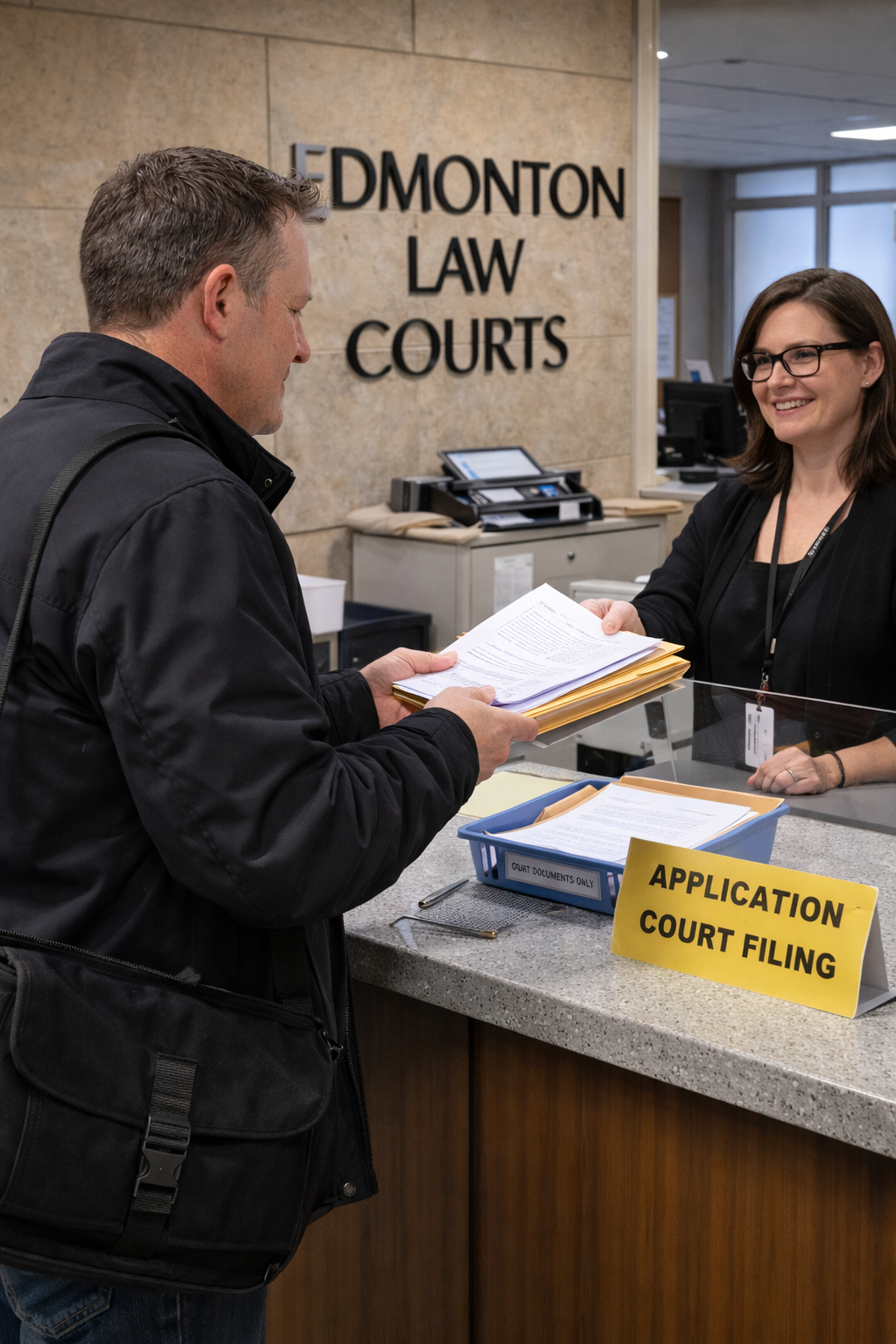 Stacked legal files symbolizing accurate court filing services
