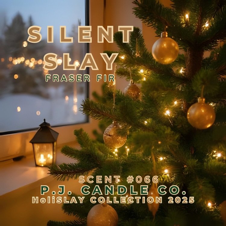 Silent Slay candle label