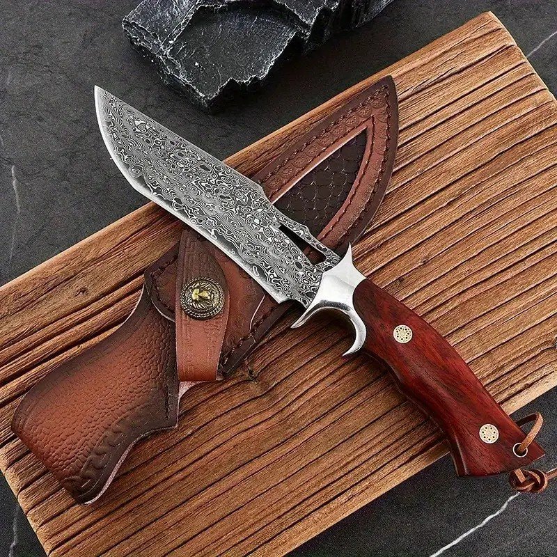 Damascus Fixed Blade Knife