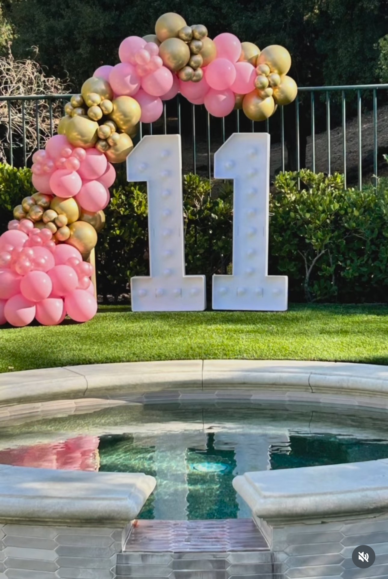 Lit Marquee Numbers