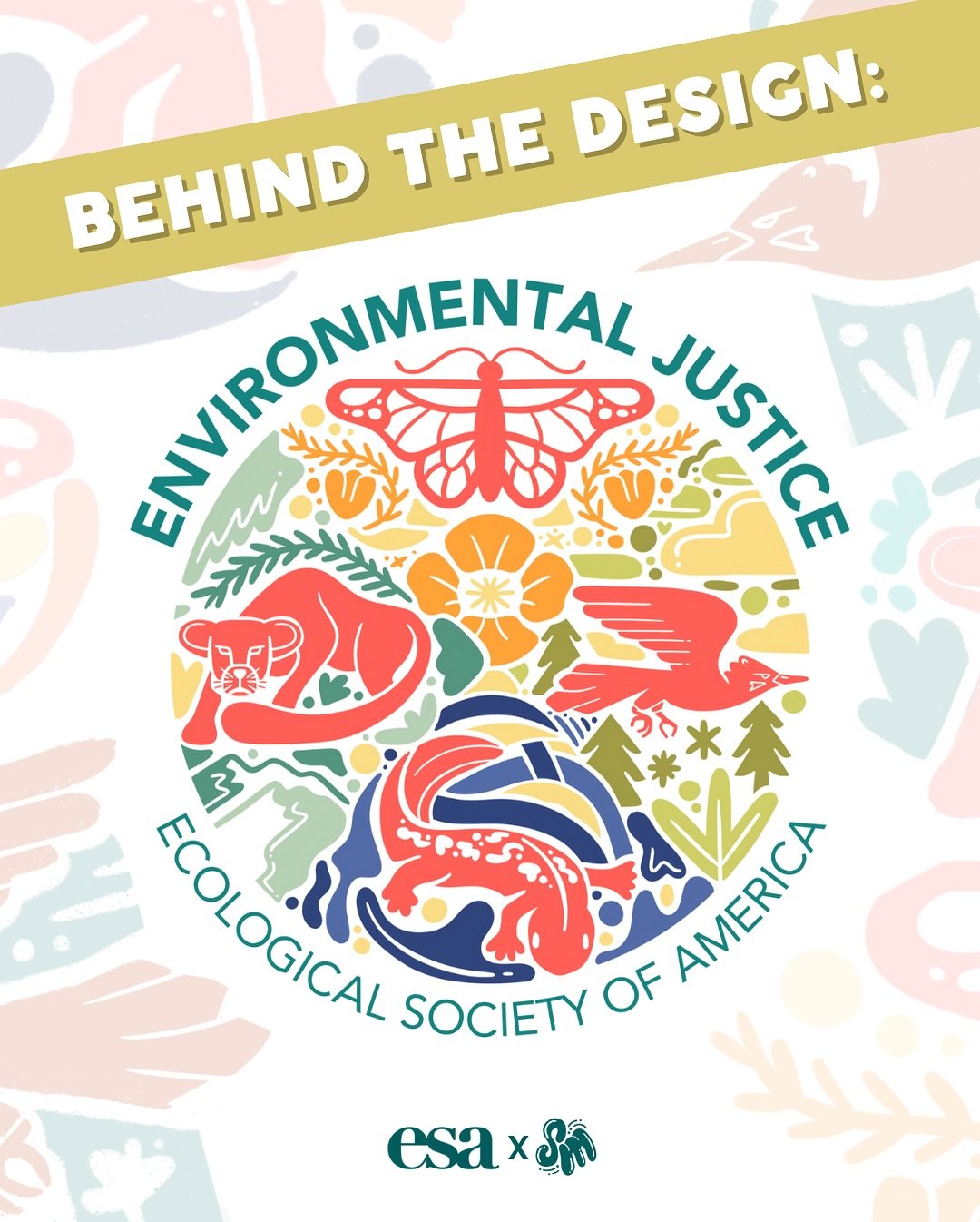 for the environmental justice section of the Ecological Society of America (@ecologicalsociety) 🪲🍄🌿

shoutout to the EJ board, @anna_venturing and Fred Nelson, for bringing me onto this project! holographic EJ @ ESA stickers exist now because of t