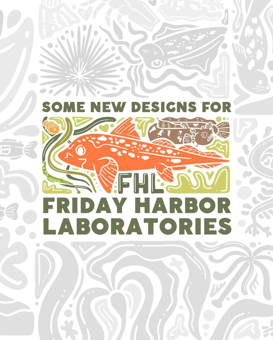 new work for @fridayharborlabs 🪼🔬🦭

black background stickers (without specific course labels) and new maps are available on campus now!