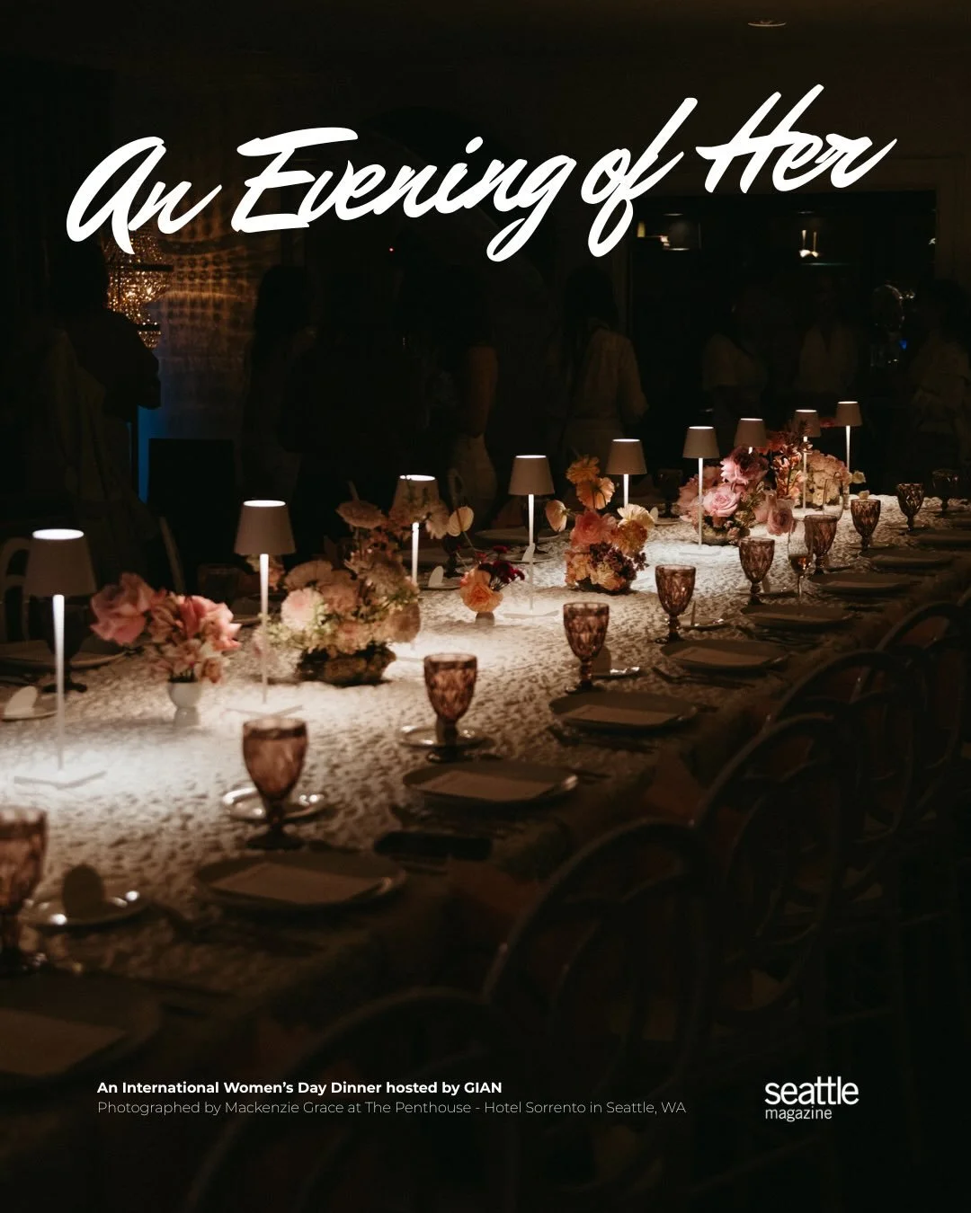 &lsquo;An Evening of Her&rsquo; was listed in Seattle Magazine&rsquo;s &ldquo;Ways to Support Women in Seattle This March&rdquo; and we are so thankful for the highlight of this night. Swipe for the stunning photos from our gal @bymackenziegrace feat