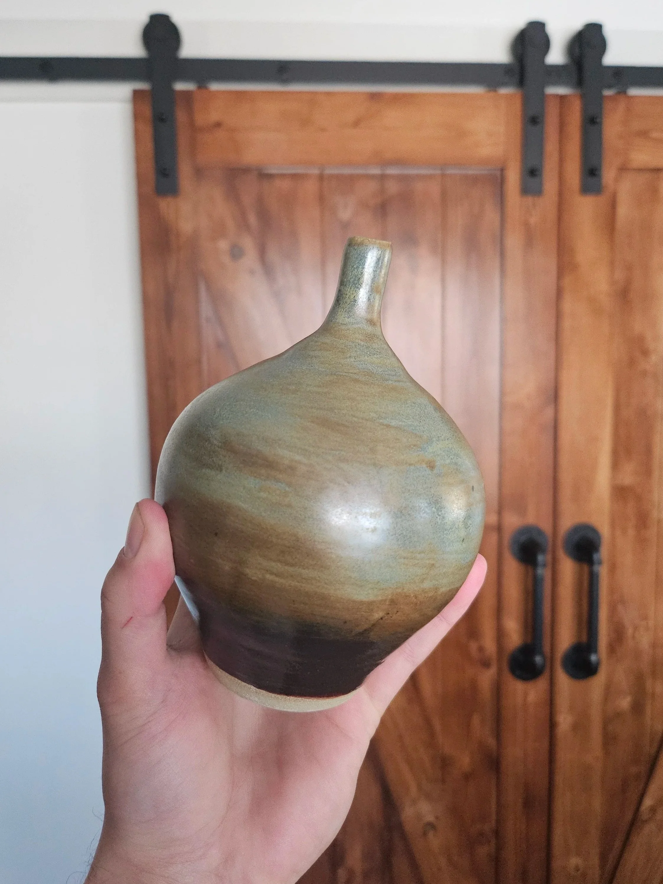 Small Green Copper Vase