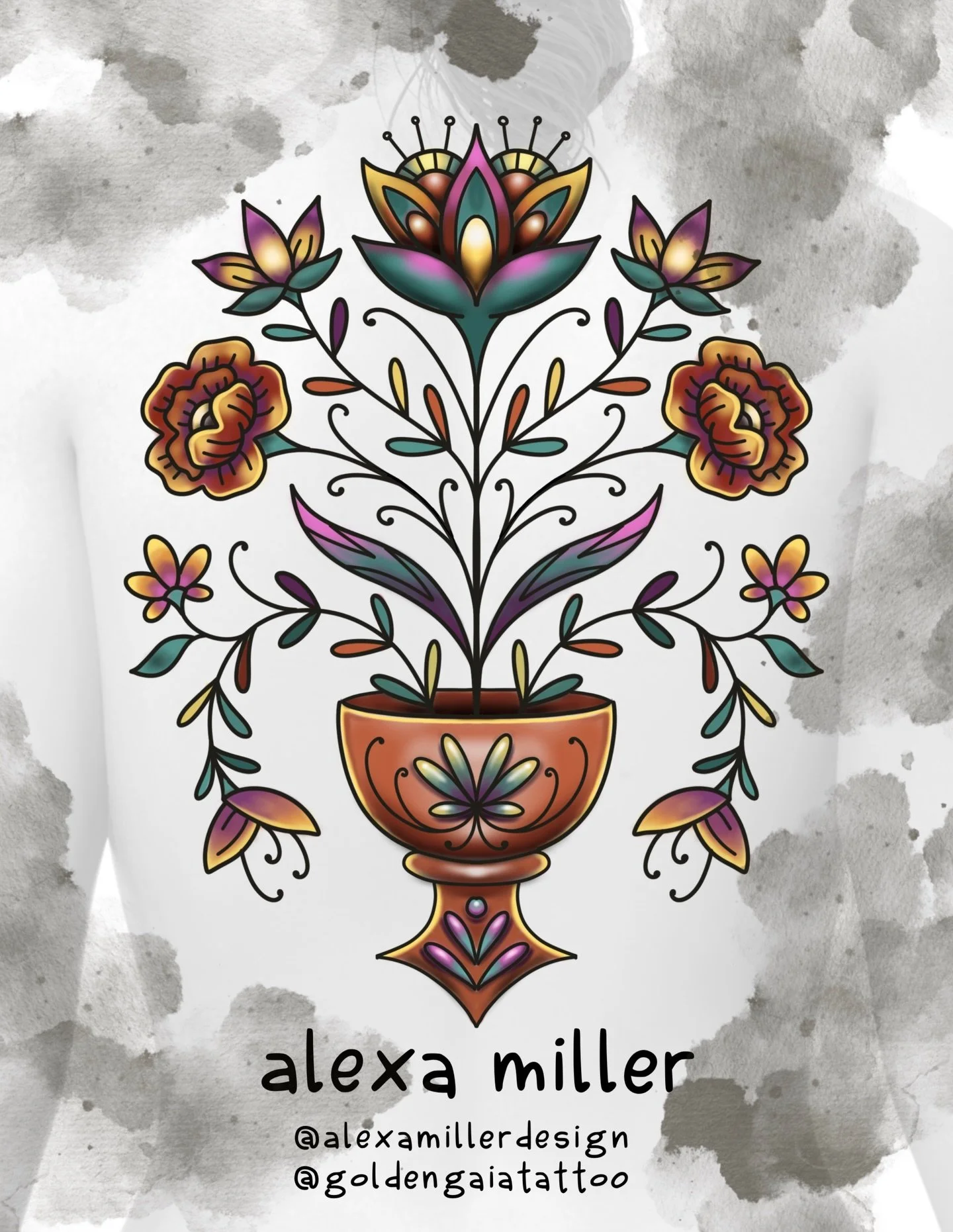 ✨ Folk Art flash ✨ Aiming for big, bold , and colorful pieces this year 🌈 (all projects still welcome)
.
.
.
#pittsburgh #pghtattoo #alexamillerdesign #folkart #folkarttattoo