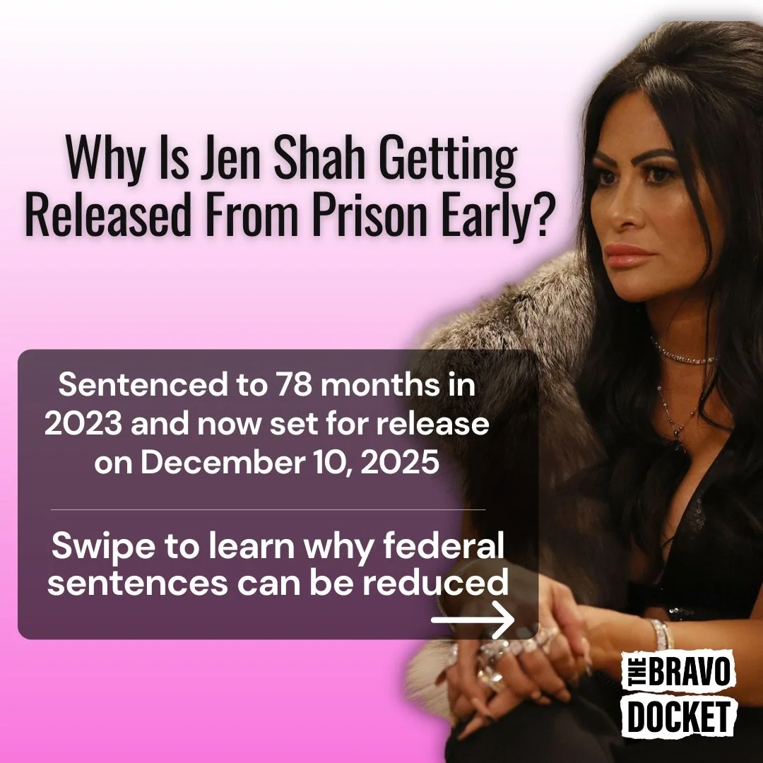Wait&hellip;what? According to People Jen Shah is scheduled to be released on December 10. I&rsquo;m sure that&rsquo;s earlier than Andy and Angie (who are on opposite ends of the bring Jen back debate) anticipated.

DO NOT FORGET Jen Shah still has 