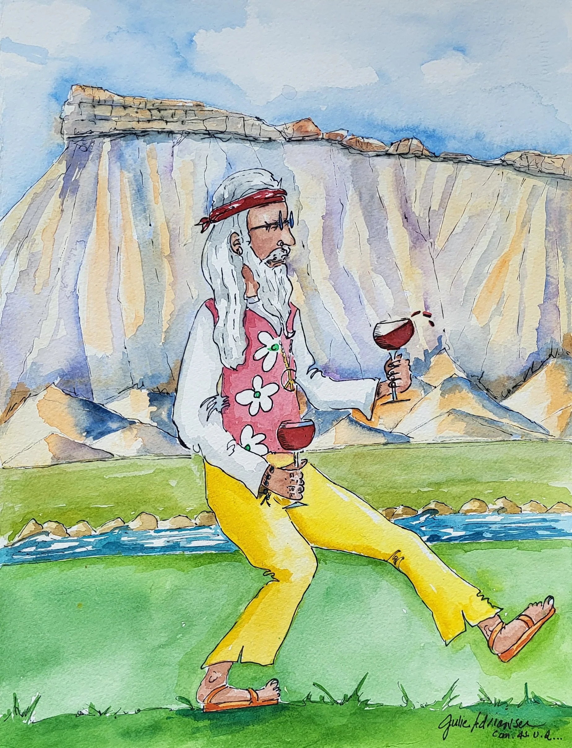 Original Watercolor Art by Julie Adriansen